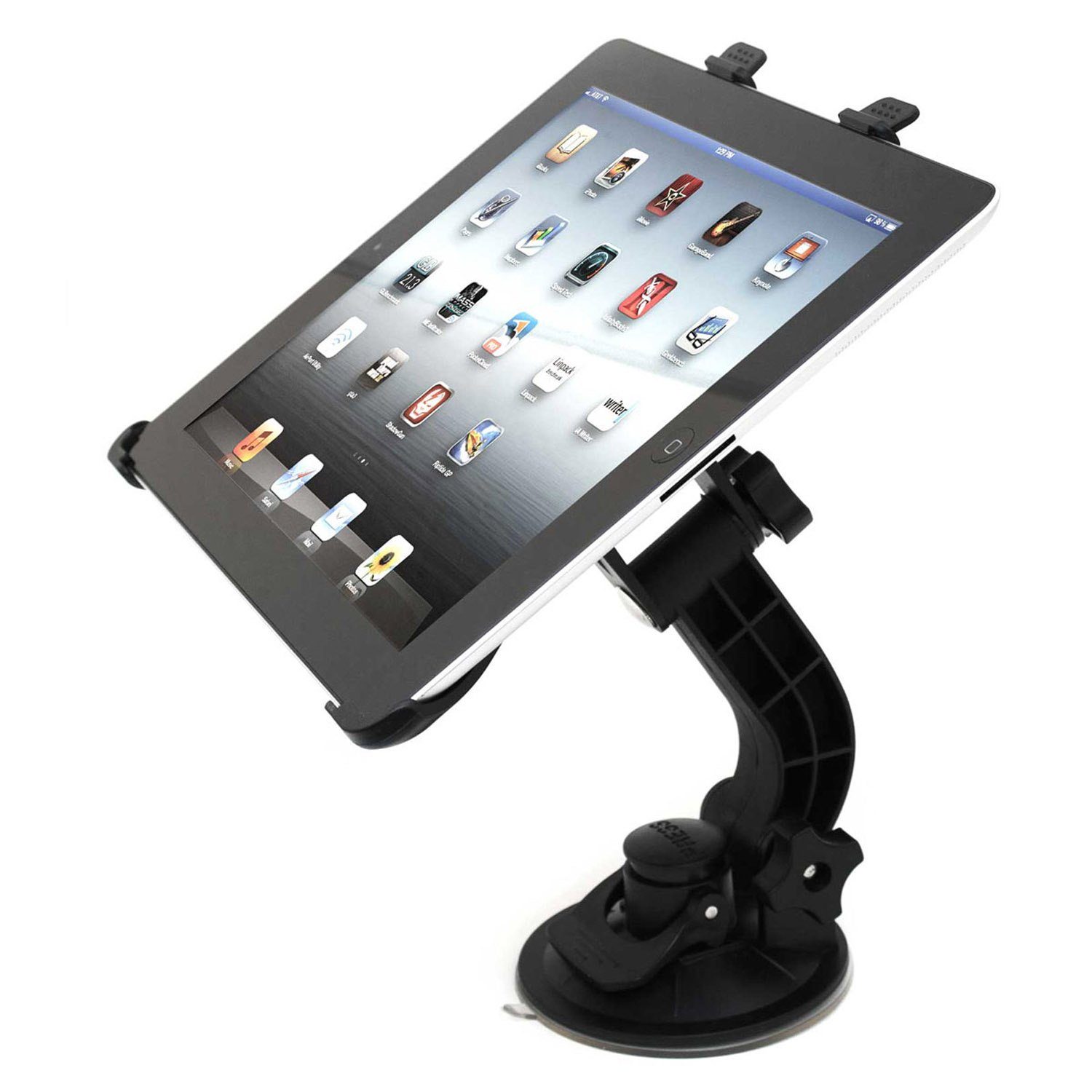 Goods+Gadgets Universal Tablet-Halter Tablet-Ständer, (KFZ Auto-halterung,  Kopfstütze Befestigung)