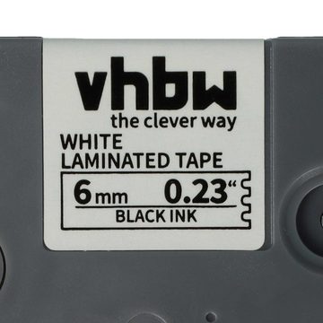 vhbw Beschriftungsband passend für Brother PT 2480, 2470, 2460, 2450, 2400, 200-Serie, 220
