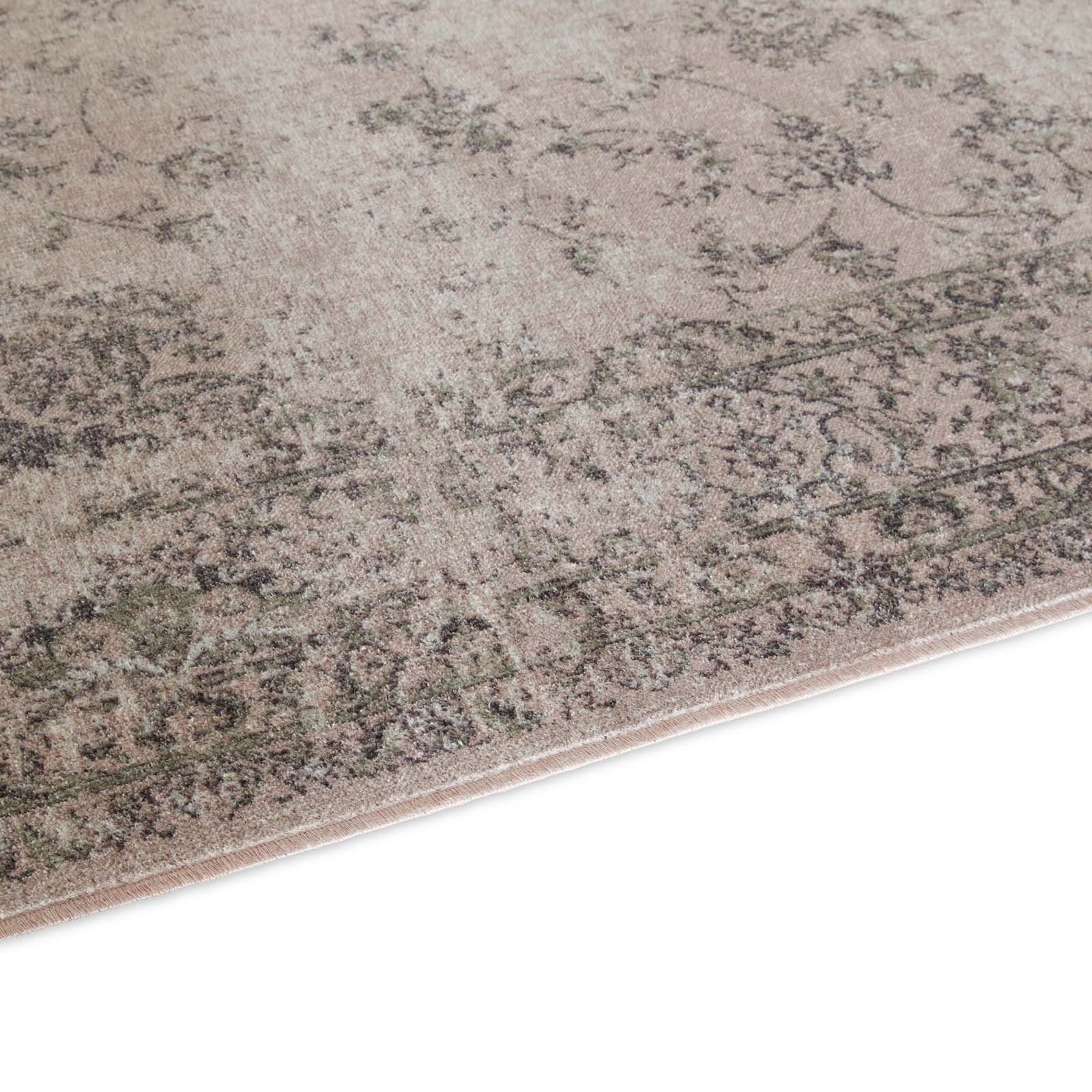 TaraCarpet Teppich Tara Carpet Palazzo Royal ECO Vintage, rechteckig, Höhe: 6 mm, Modernes Orientalisches Vintage Design in rose 80x140