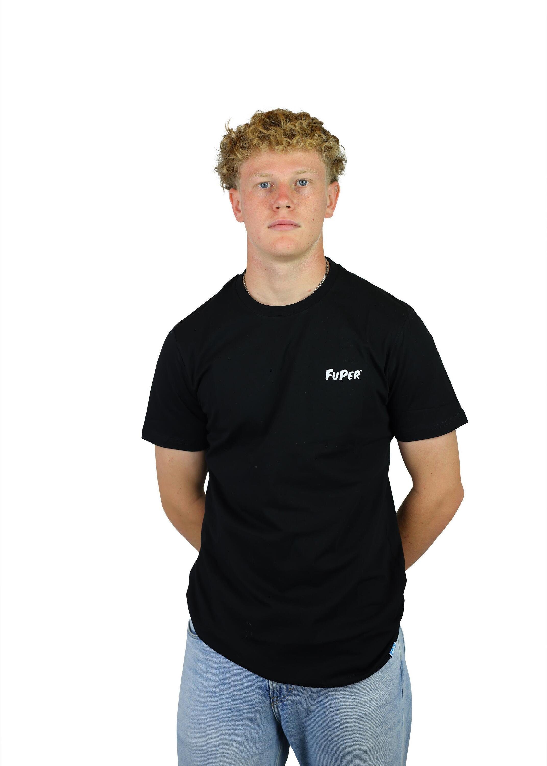 FuPer T-Shirt Luis für Kinder, Fußball, Black Jugend aus Baumwolle