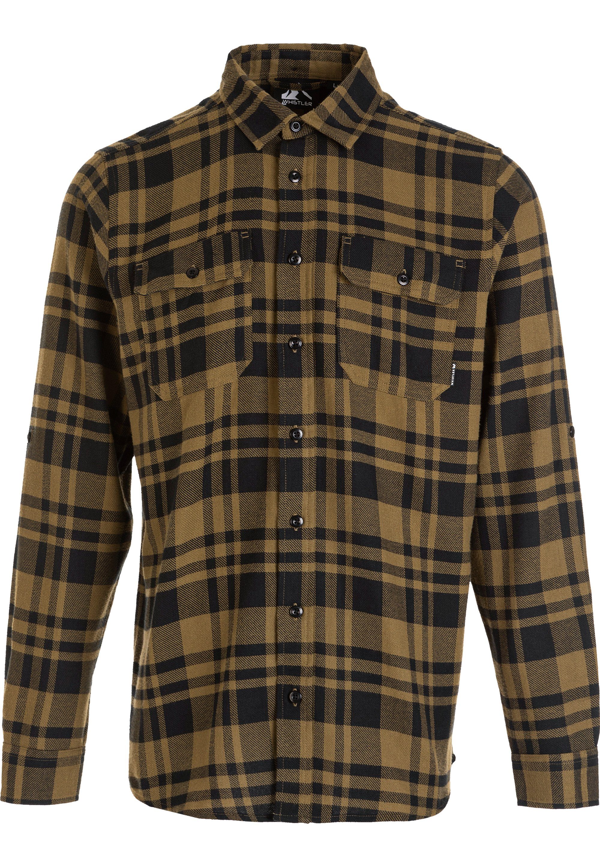 WHISTLER Fleeceshirt Flannel (1-tlg) aus atmungsaktivem Funktionsmaterial
