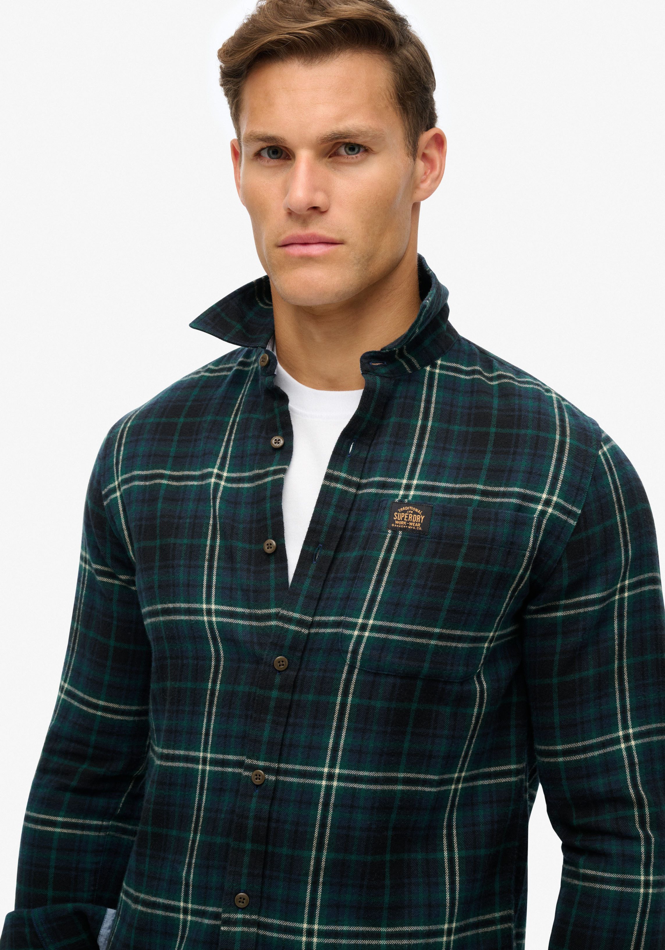 Superdry Langarmhemd Organic Cotton Lumberjack Check günstig online kaufen