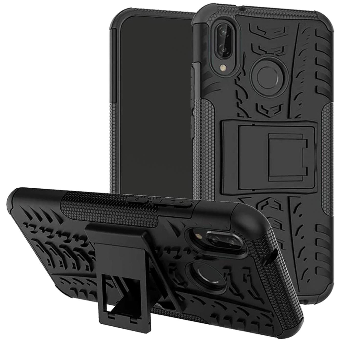 CoolGadget Handyhülle Outdoor Case Hybrid Cover für Huawei P20 Lite 5,8 Zoll, Schutzhülle extrem robust Handy Case für Huawei P20 Lite Hülle