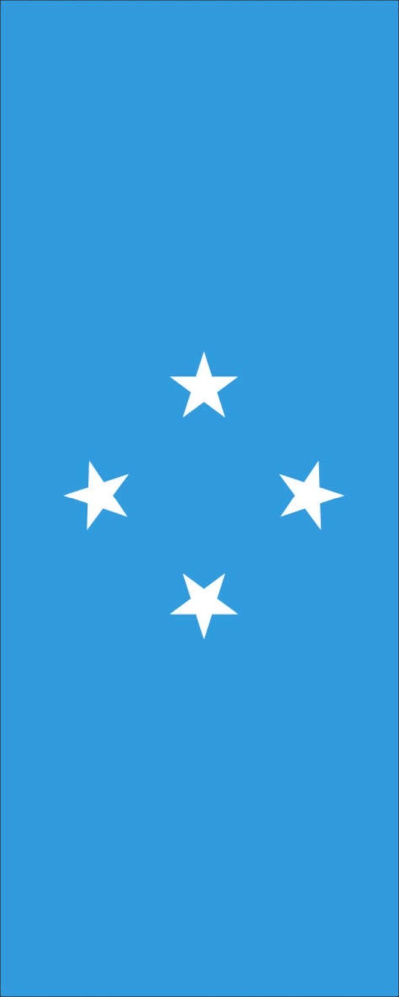 110 Hochformat Flagge Mikronesien Flagge g/m² flaggenmeer