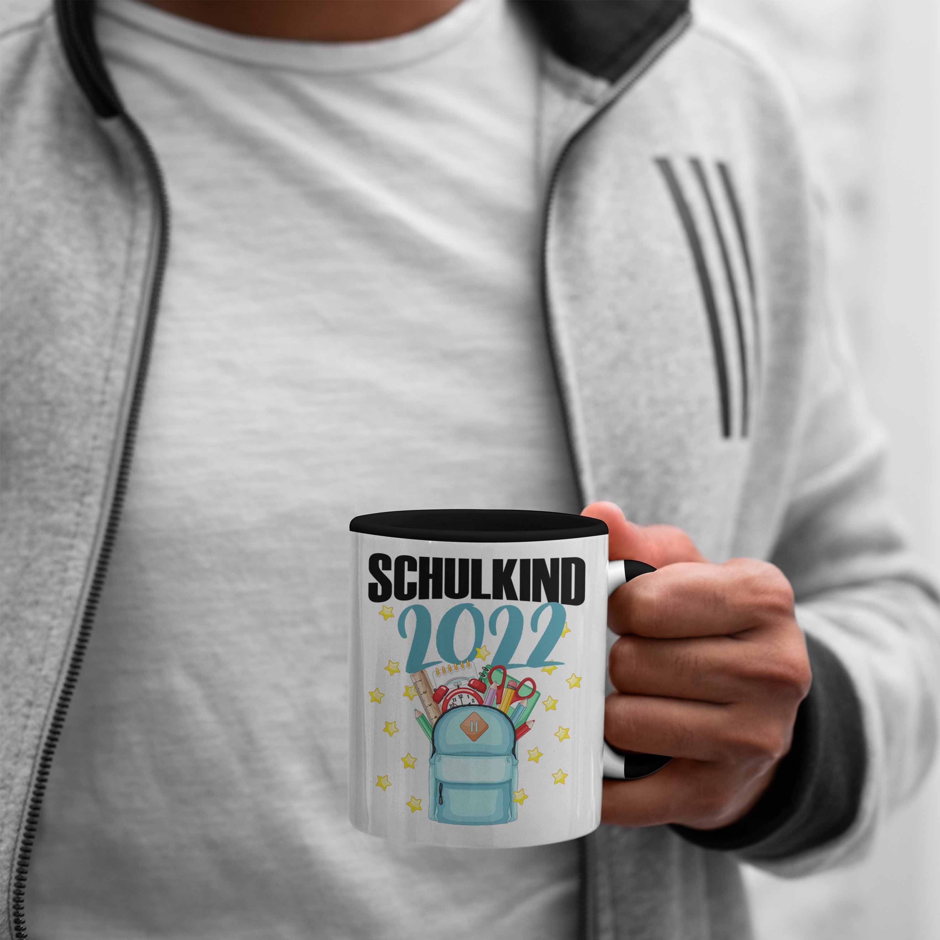 2022 Geschenk Trendation Schuleinführung Schulstart Trendation Schwarz Schultag - Füllung Schultüte Schulkind Tasse 1. Geschenkidee Mädchen Tasse Einschulung Schulanfang