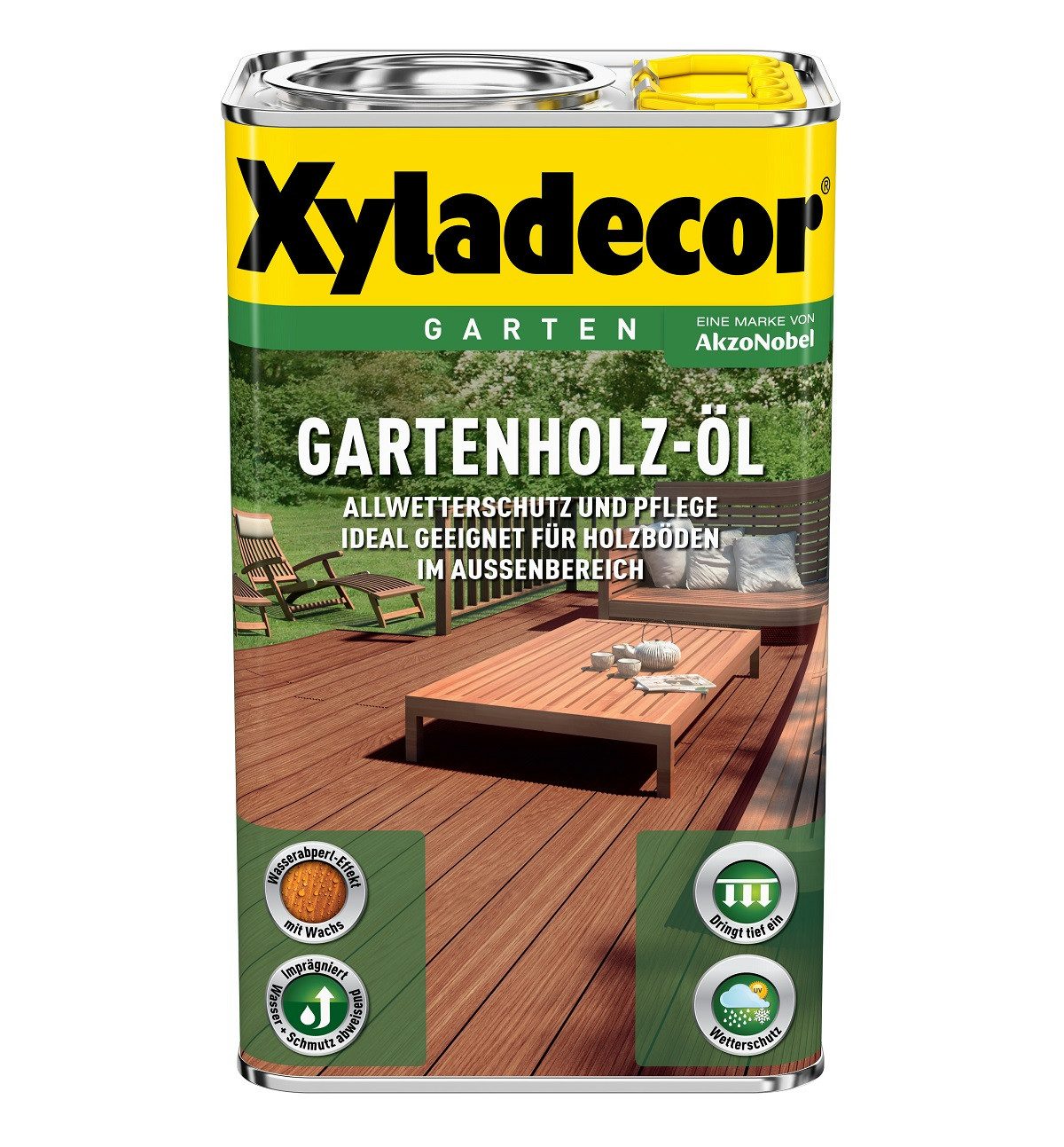 Xyladecor  Holzöl XYLADECOR Gartenholz Öl Naturhell 2,5 Ltr