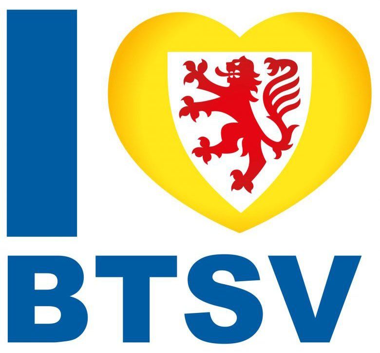 BTSV I love selbstklebend, St), Eintracht entfernbar Braunschweig Wandtattoo (1 Wall-Art