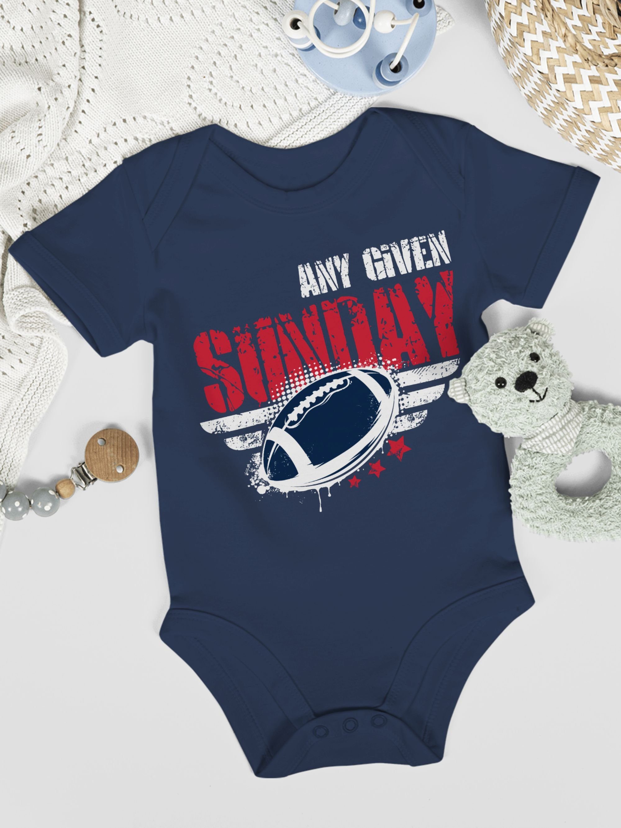 Shirtracer Shirtbody Any Given Sunday 1 Navy Baby New Bewegung England Football & Blau Sport