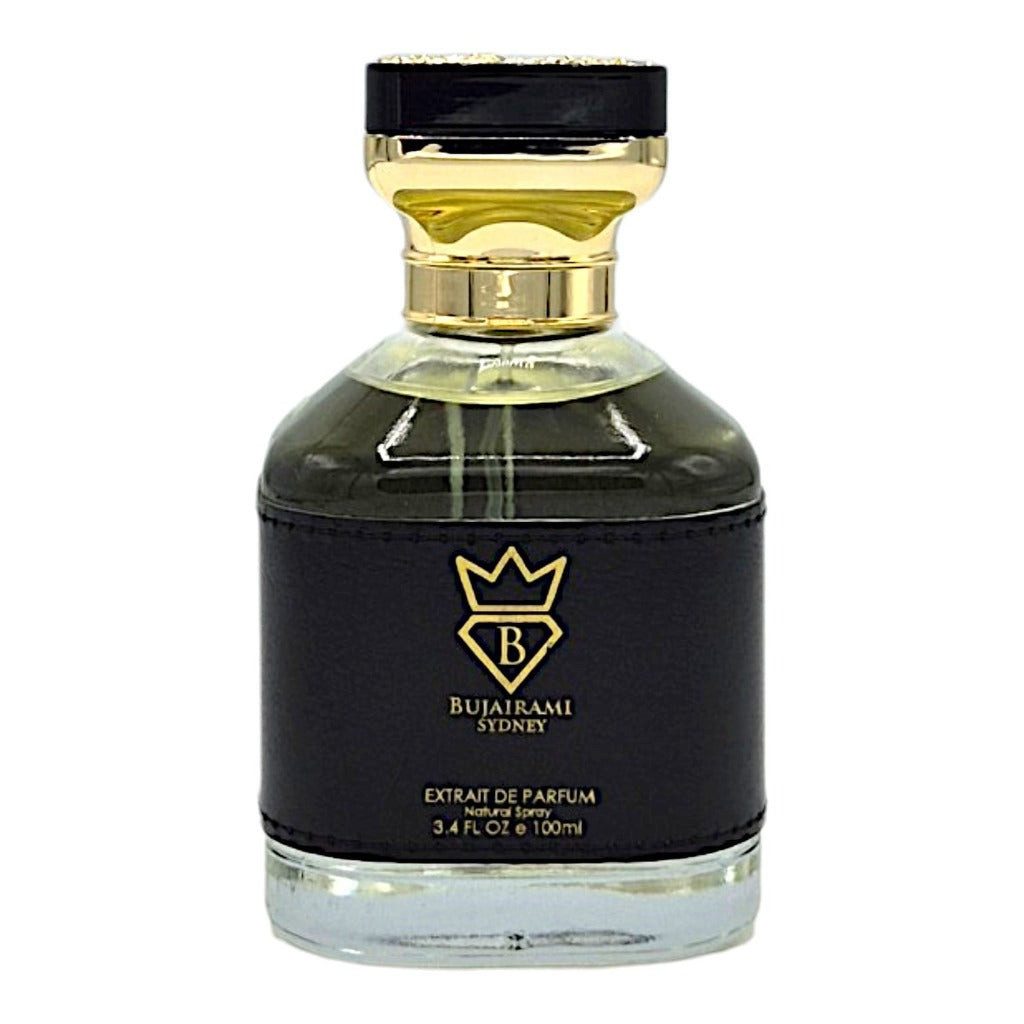 Bujairami Duft-Set Kingsman EDP – Fruchtig Holzig + Parfümzerstäuber (leer)