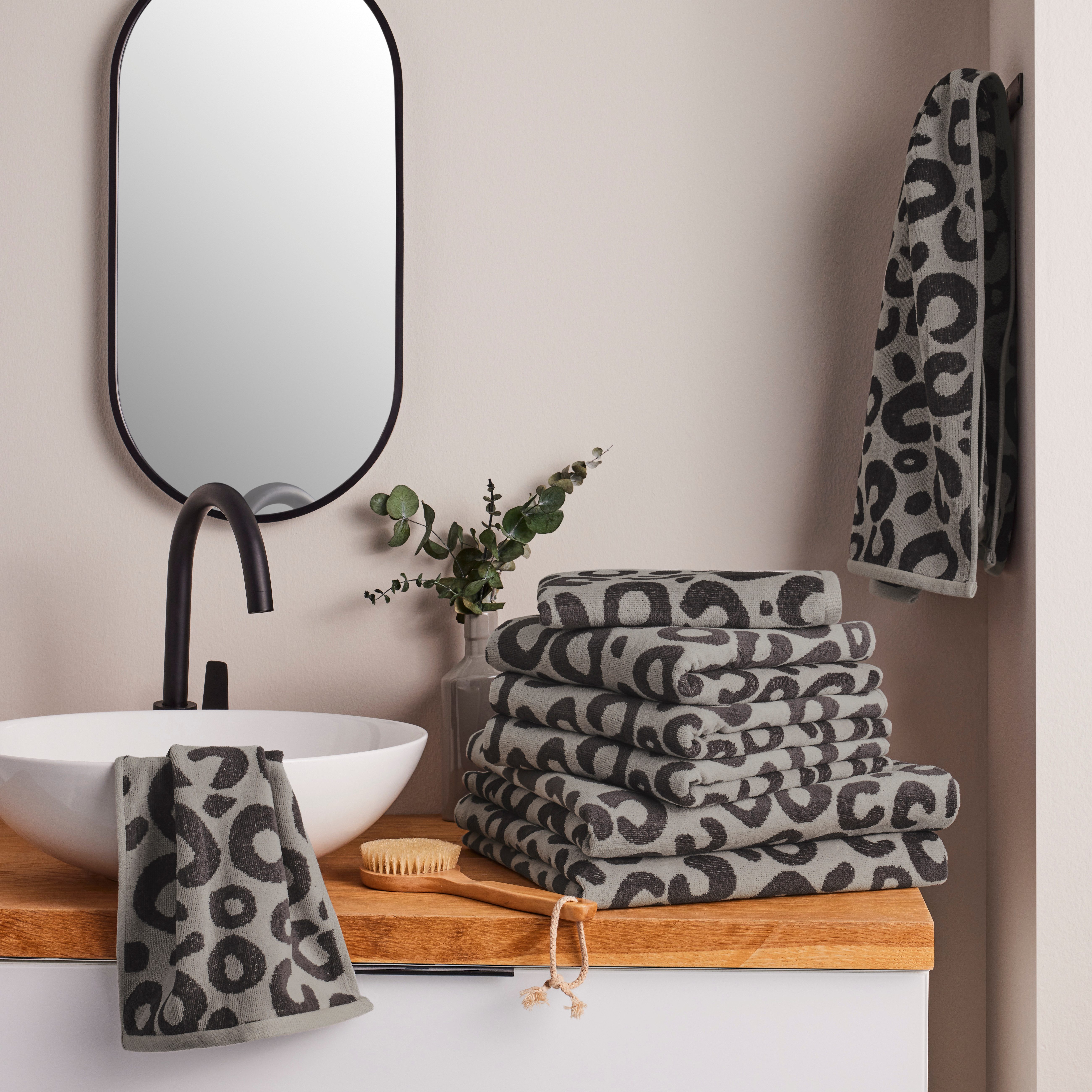 my home Handtuch Set Anna Leopardmuster, günstig online kaufen