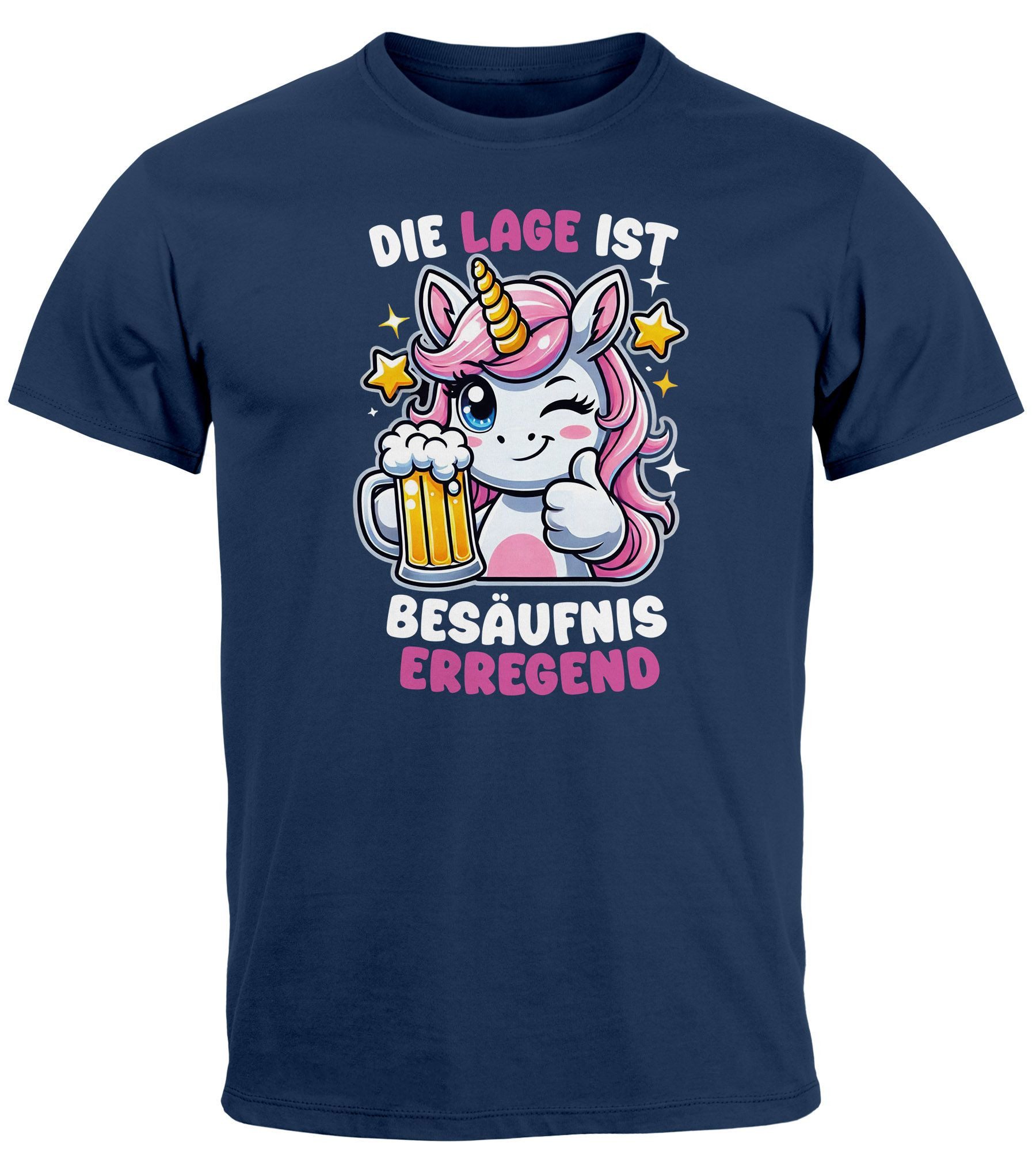 MoonWorks Print-Shirt Herren T-Shirt Party Feiern günstig online kaufen