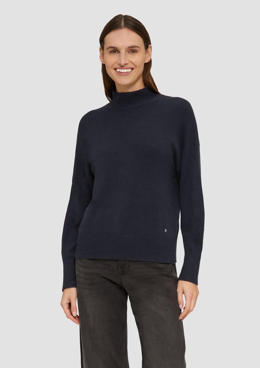Stehkragenpullover Basic