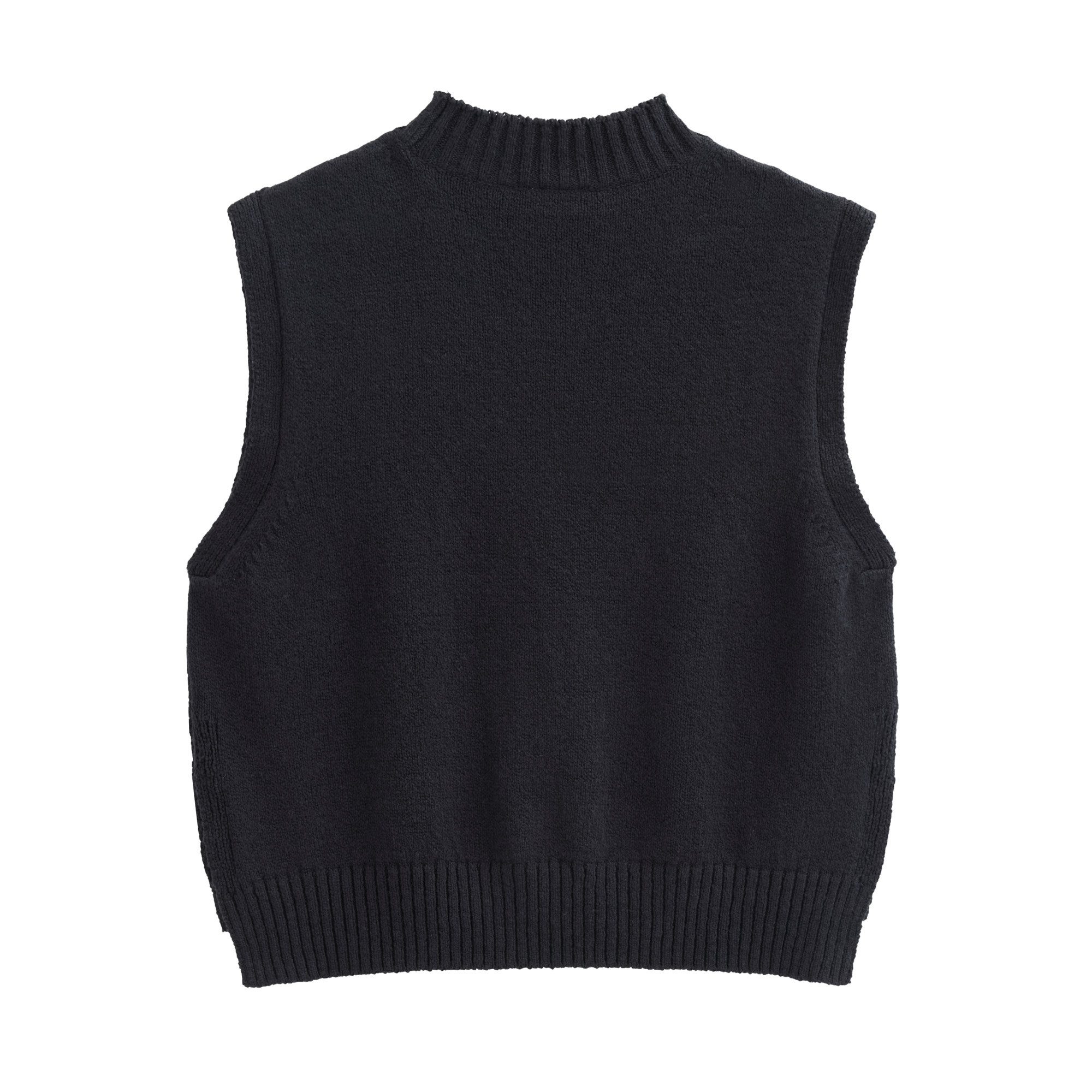 People Wear Organic Pullunder blau uni GOTS zertifiziert – Bild 5 von 5