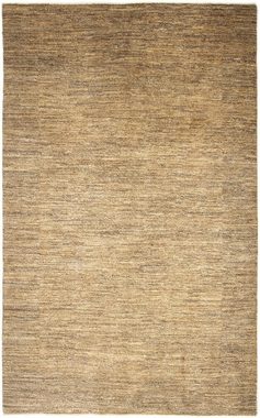 Wollteppich Gabbeh Teppich handgeknüpft grau, morgenland, rechteckig, Höhe: 18 mm, handgeknüpft