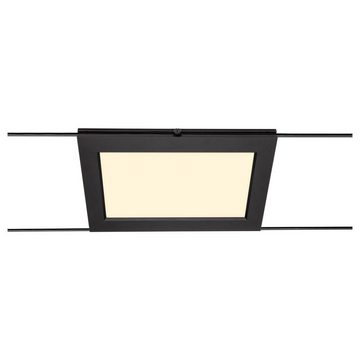 SLV Deckenleuchte LED Seilsystemleuchte Tenseo in Schwarz 9,8W 750lm, keine Angabe, Leuchtmittel enthalten: Ja, fest verbaut, LED, warmweiss, Seilsystem