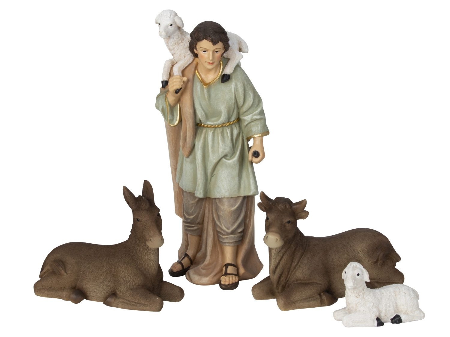 MF Krippenfigur Weihnachtskrippen Set Florentino 11tlg Krippenfiguren Polyresin (11 St)