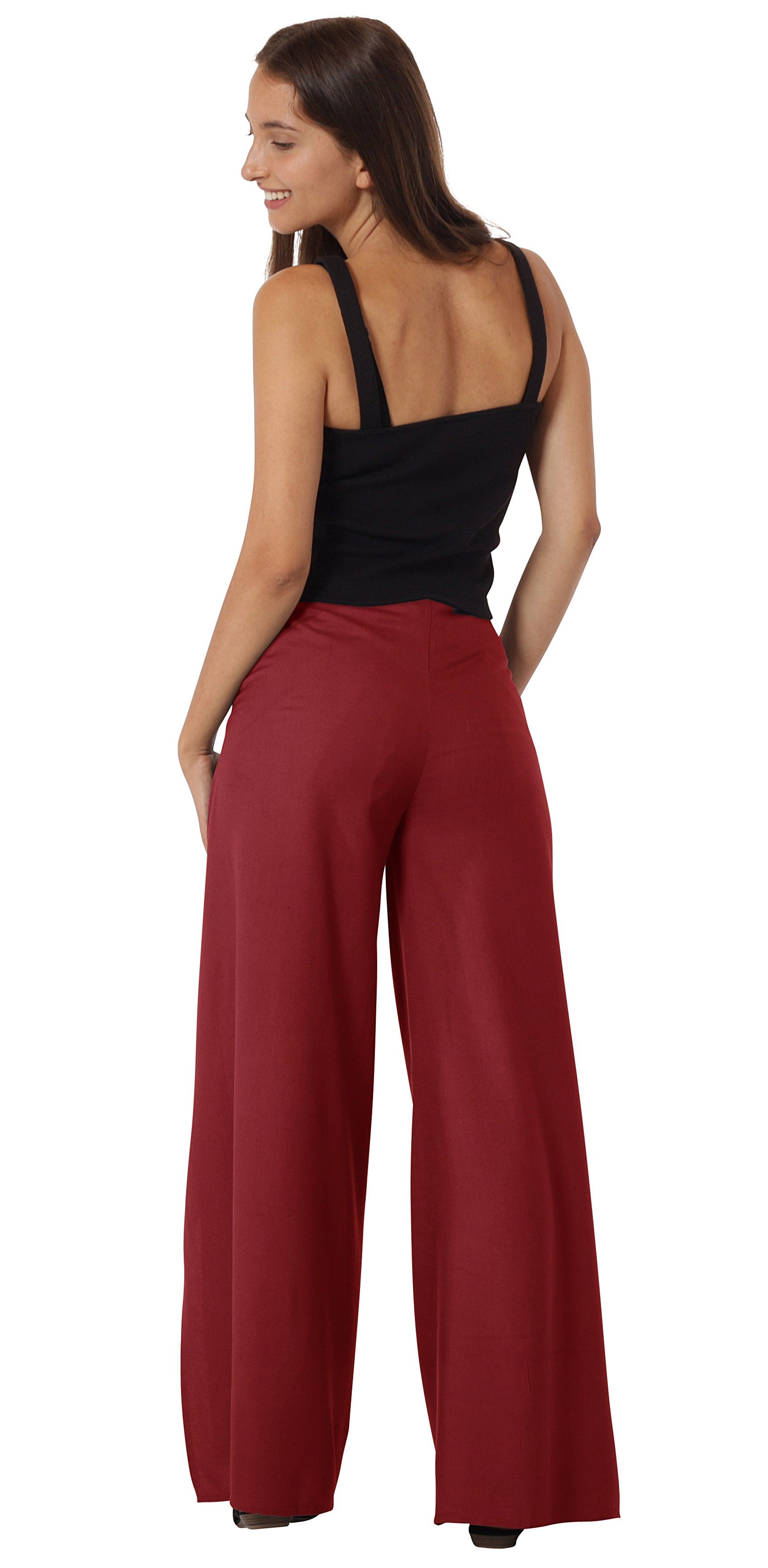 Leucht-Welten Pumphose Wickelhose aus bequem fallenden Material Rot für Damen wie Herren