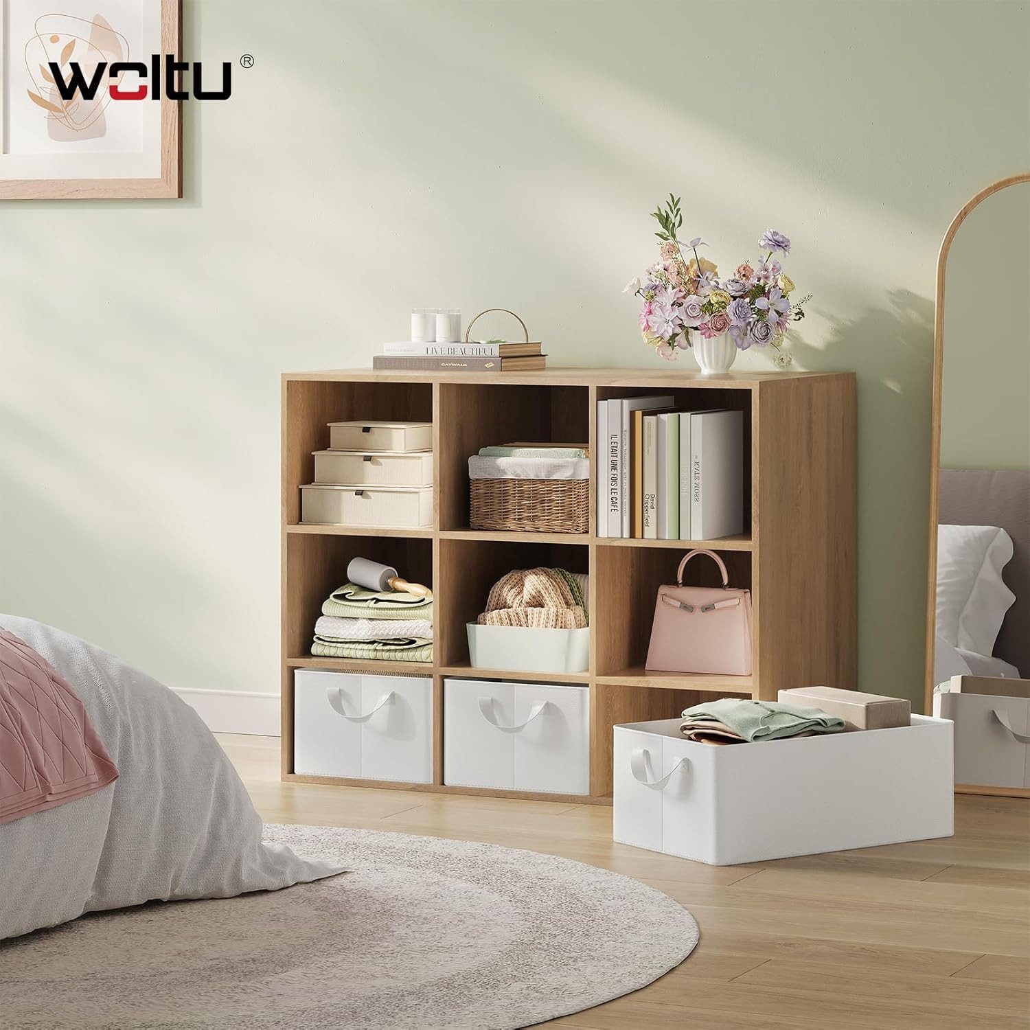 Woltu Aufbewahrungsbox (1 St), mit Griffen, für Schlafzimmer, Arbeitszimmer günstig online kaufen