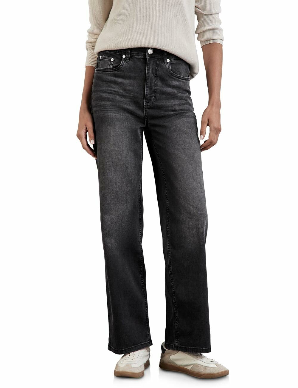 STREET ONE 5-Pocket-Jeans Straight Leg Jeans für Damen (1-tlg)
