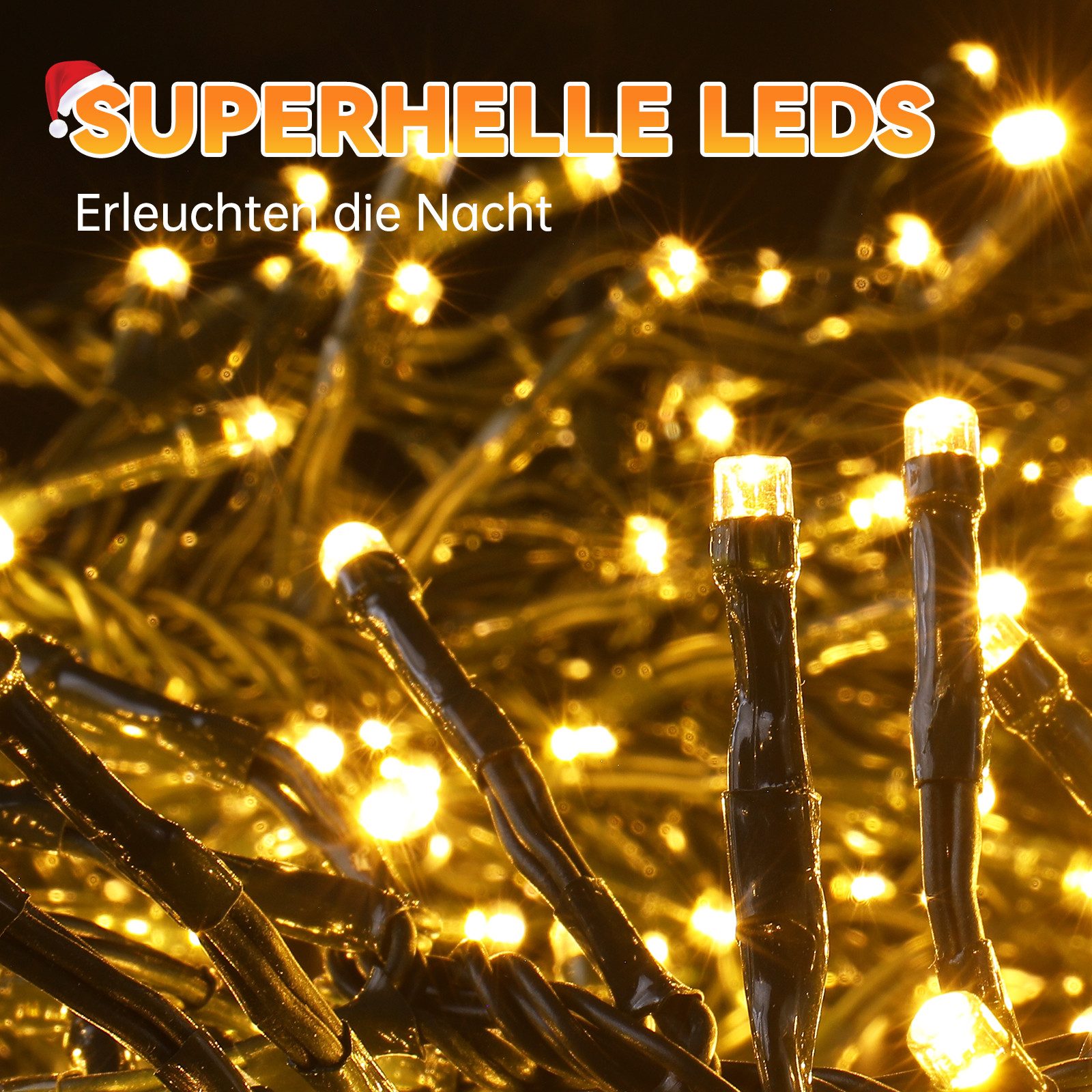 Elegear LED-Lichterkette 3/6m LED Lichterkette Weihnachtsdeko mit 600/800 w günstig online kaufen