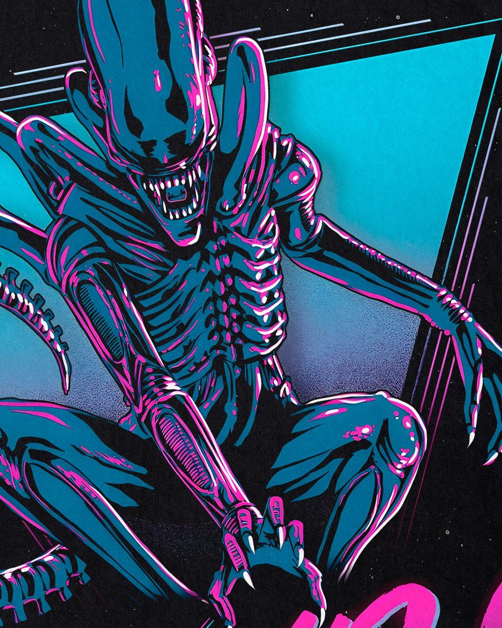 predator Print-Shirt xenomorph style3 T-Shirt scott ridley Herren Acheron alien