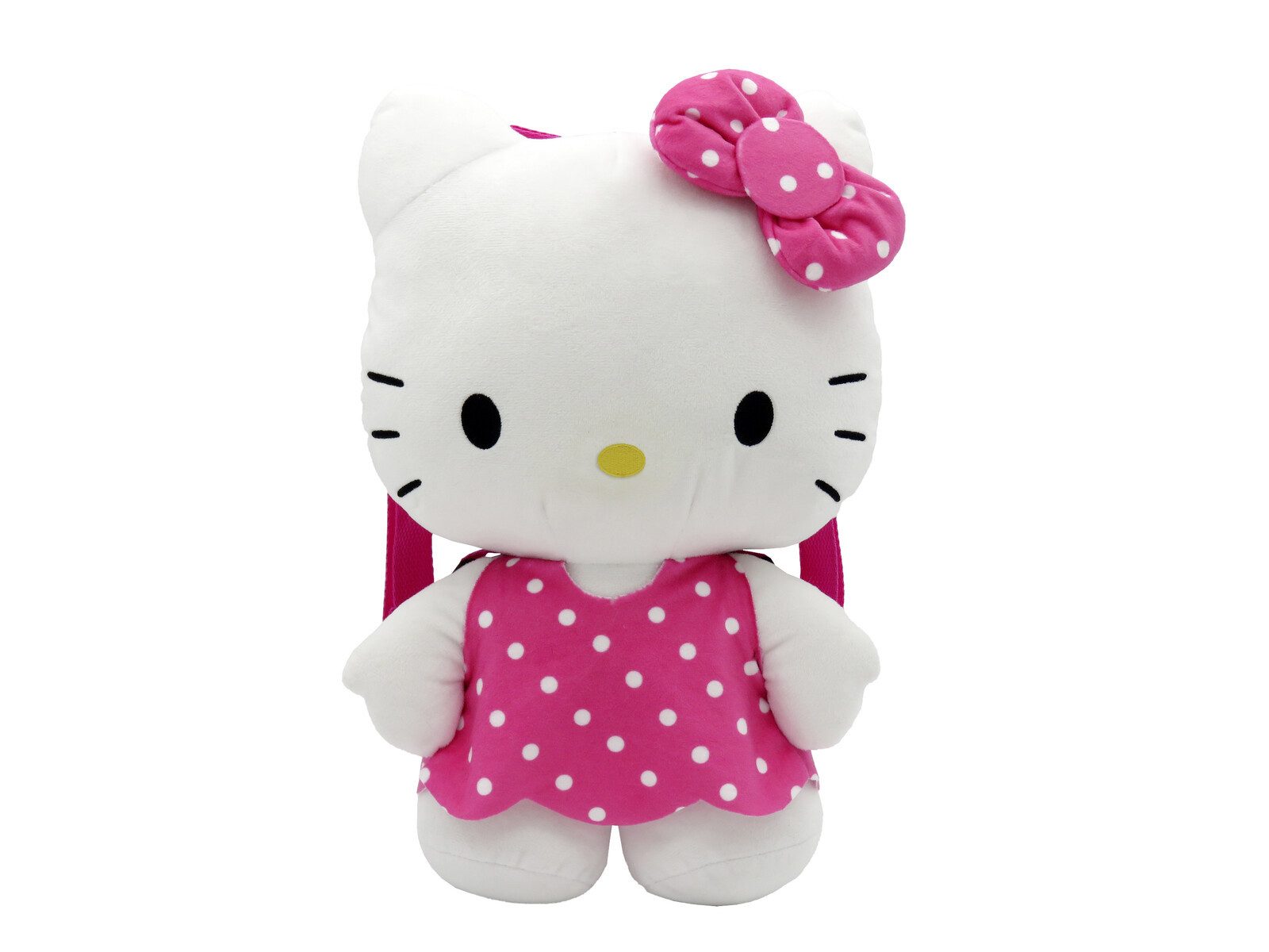 Hello Kitty Kinderrucksack - Plüschrucksack Kuschelig mit Reißverschluss (1-tlg)