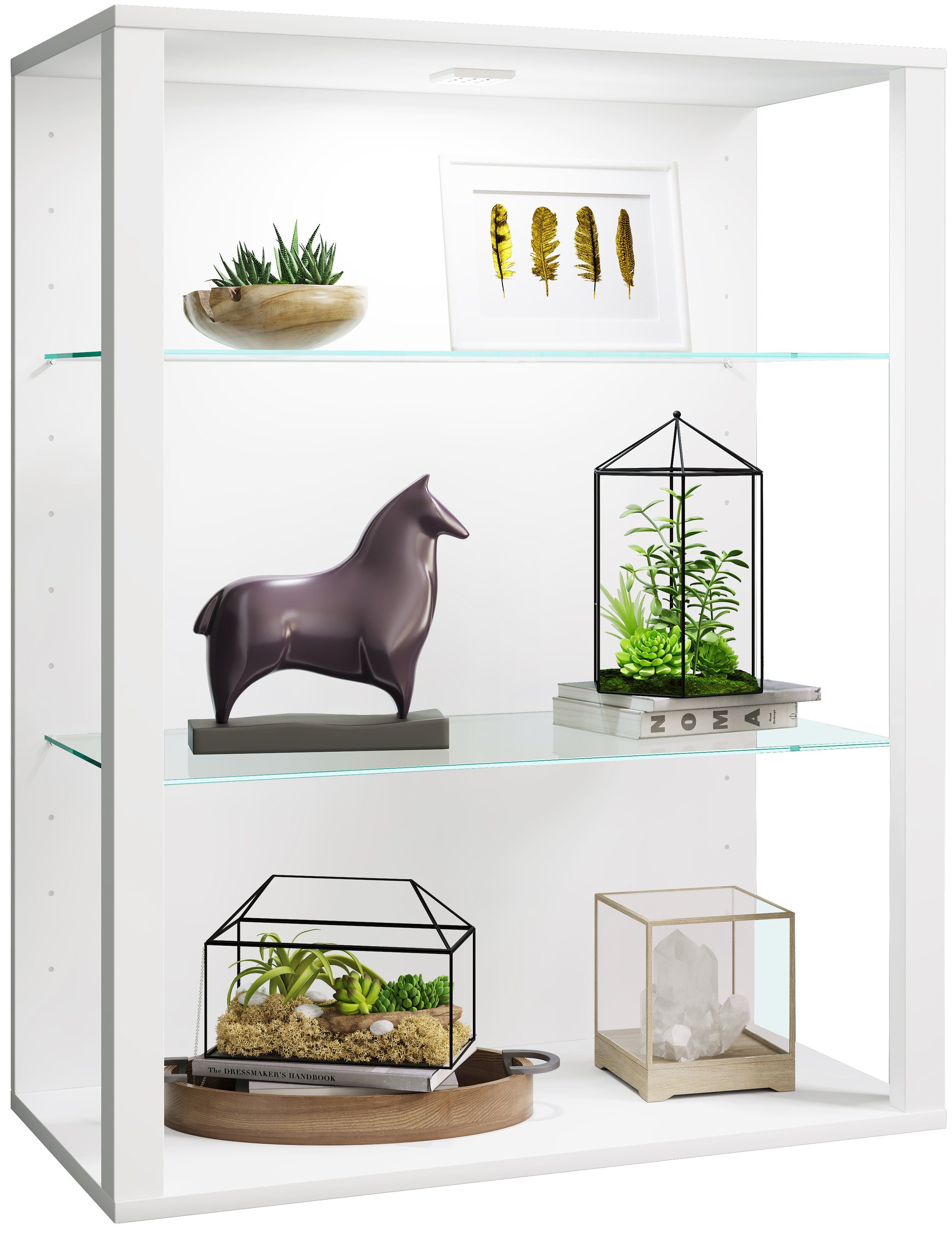 VCM Hängevitrine olz Glas Stand Vitrine Sammelvitrine Glasol LW