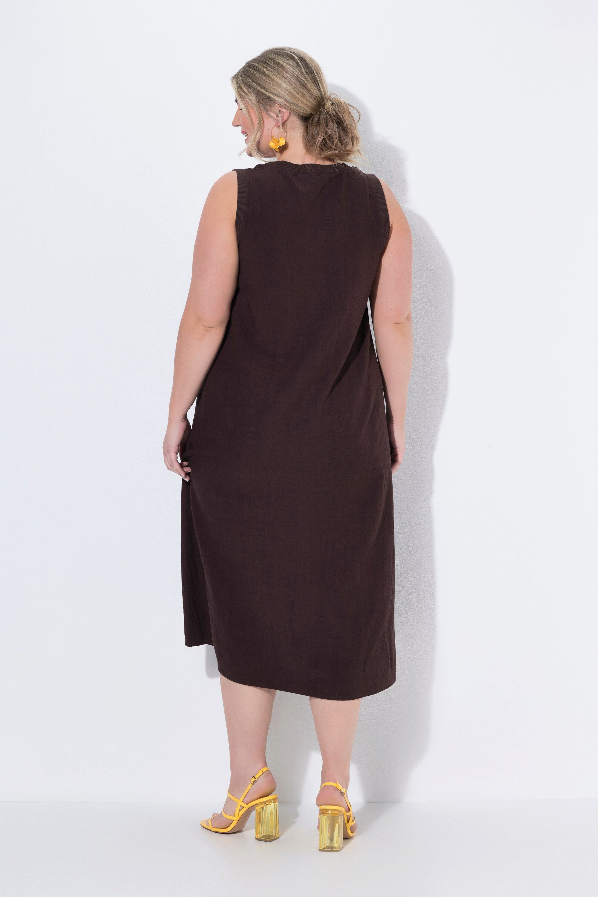 MIAMODA Jerseykleid Kleid Leinenmix A-Linie