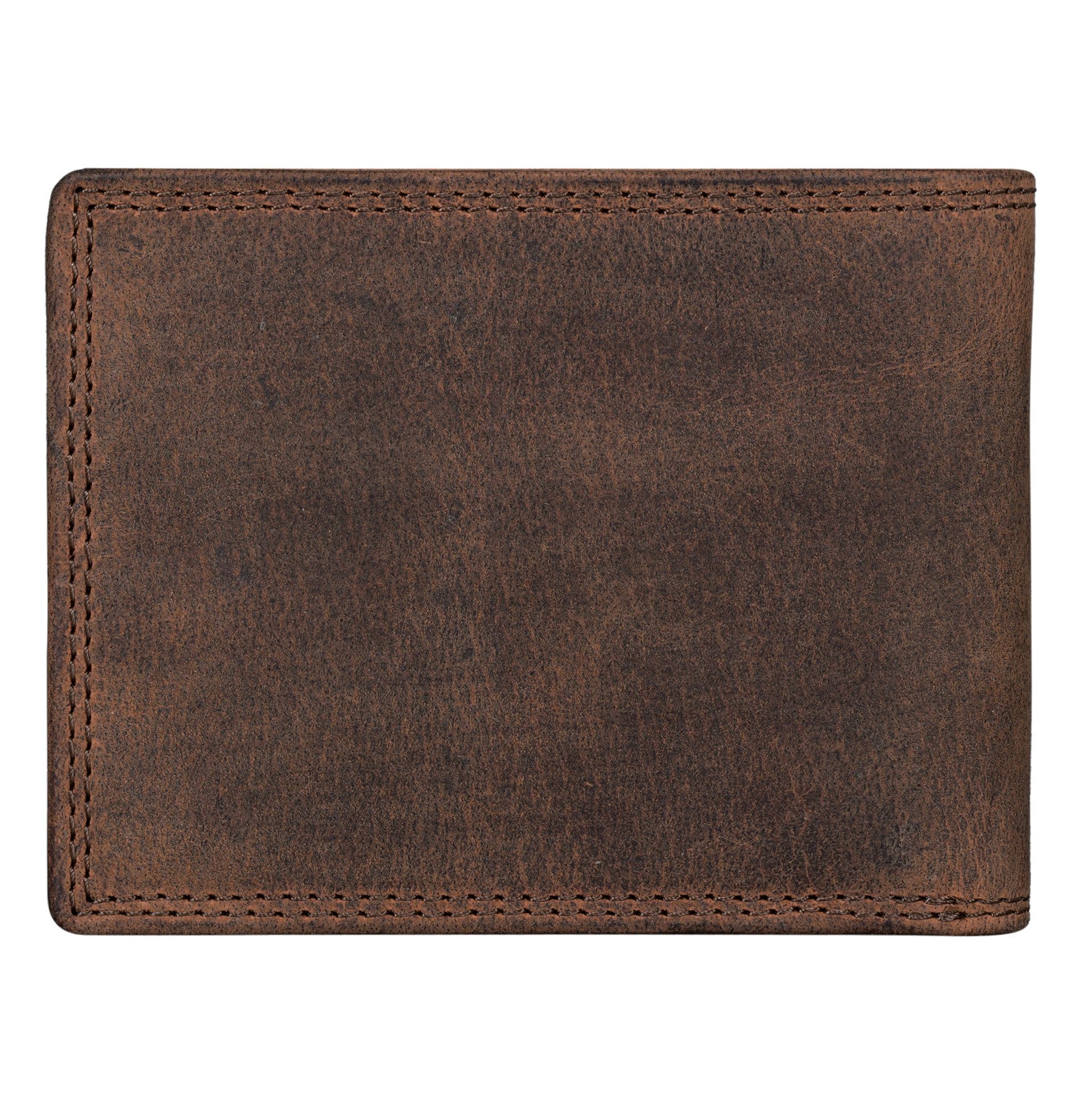 Benthill Geldbörse Herren Echtleder RFID Portemonnaie Slim Gelbeutel Vintage Leder, RFID-Schutz Kartenfächer Münzfach – Bild 5 von 5