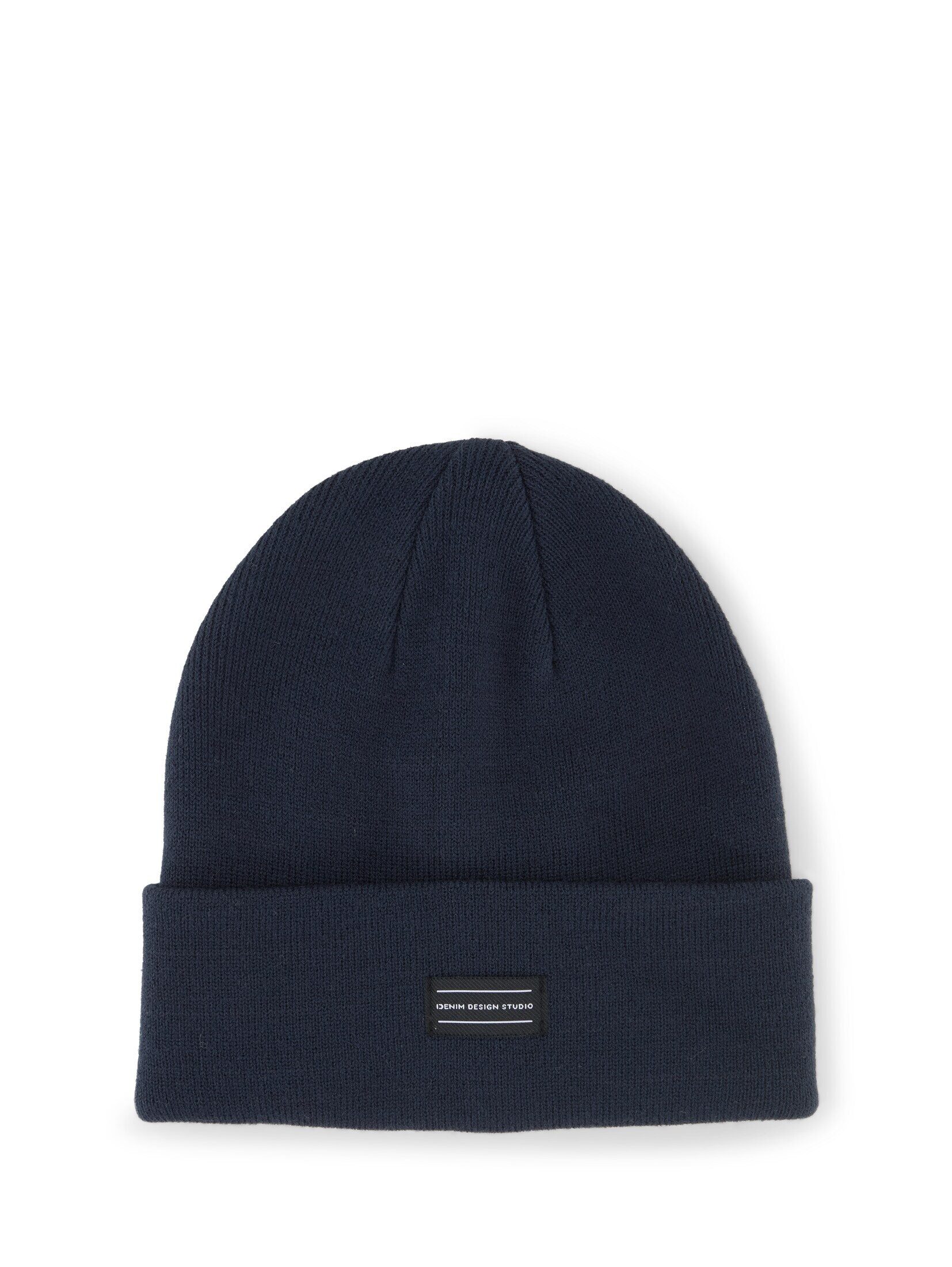 TOM TAILOR Denim Beanie Accessoire Beanie Mütze mit Logo-Badge