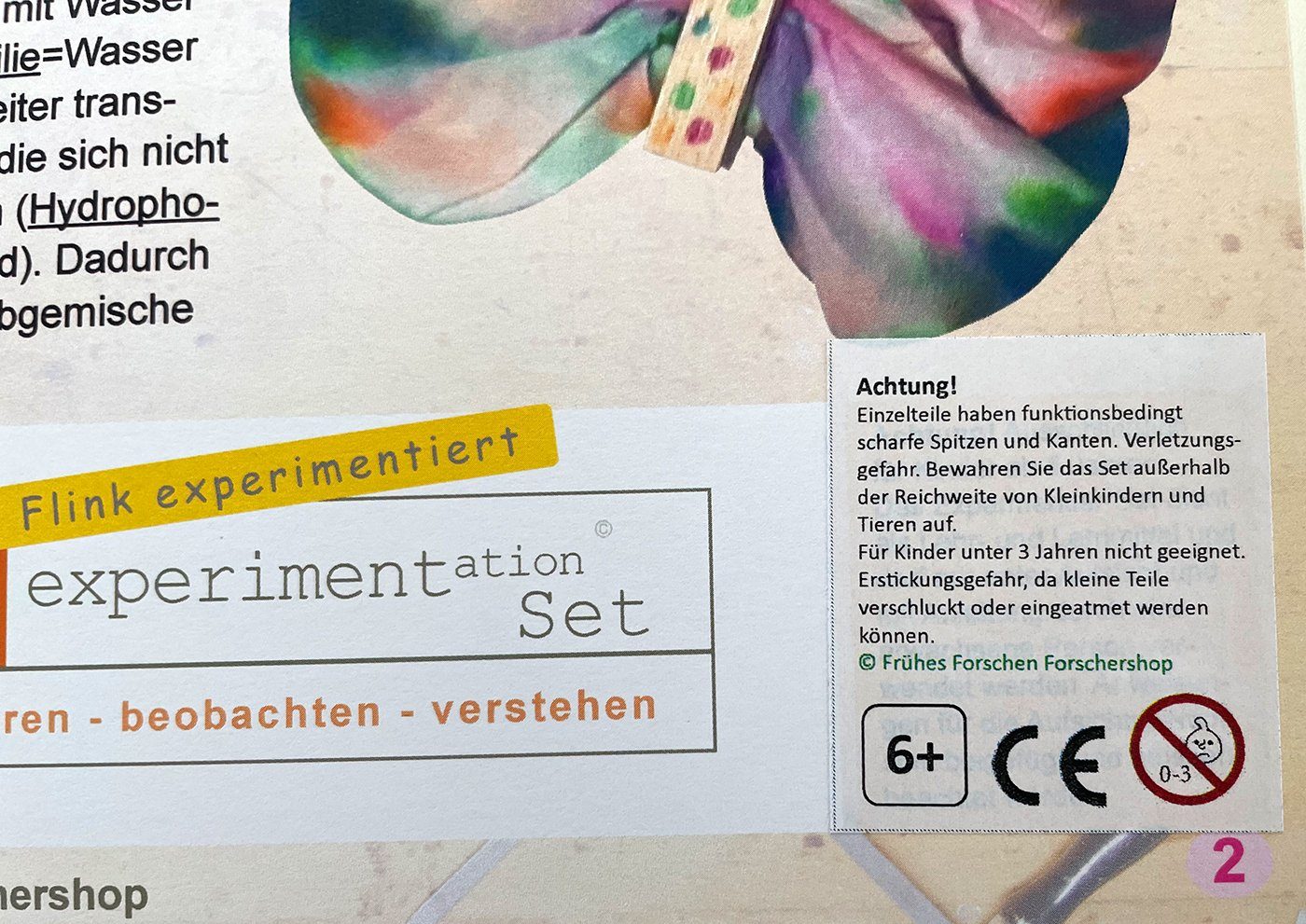 myExperimentSet Experimentierkasten "Farben-Entdecker", (Set für eine Forscher-Kindergeburtstags-Party, für 10 Kinder-tlg., Chromatographie-Schmetterling)