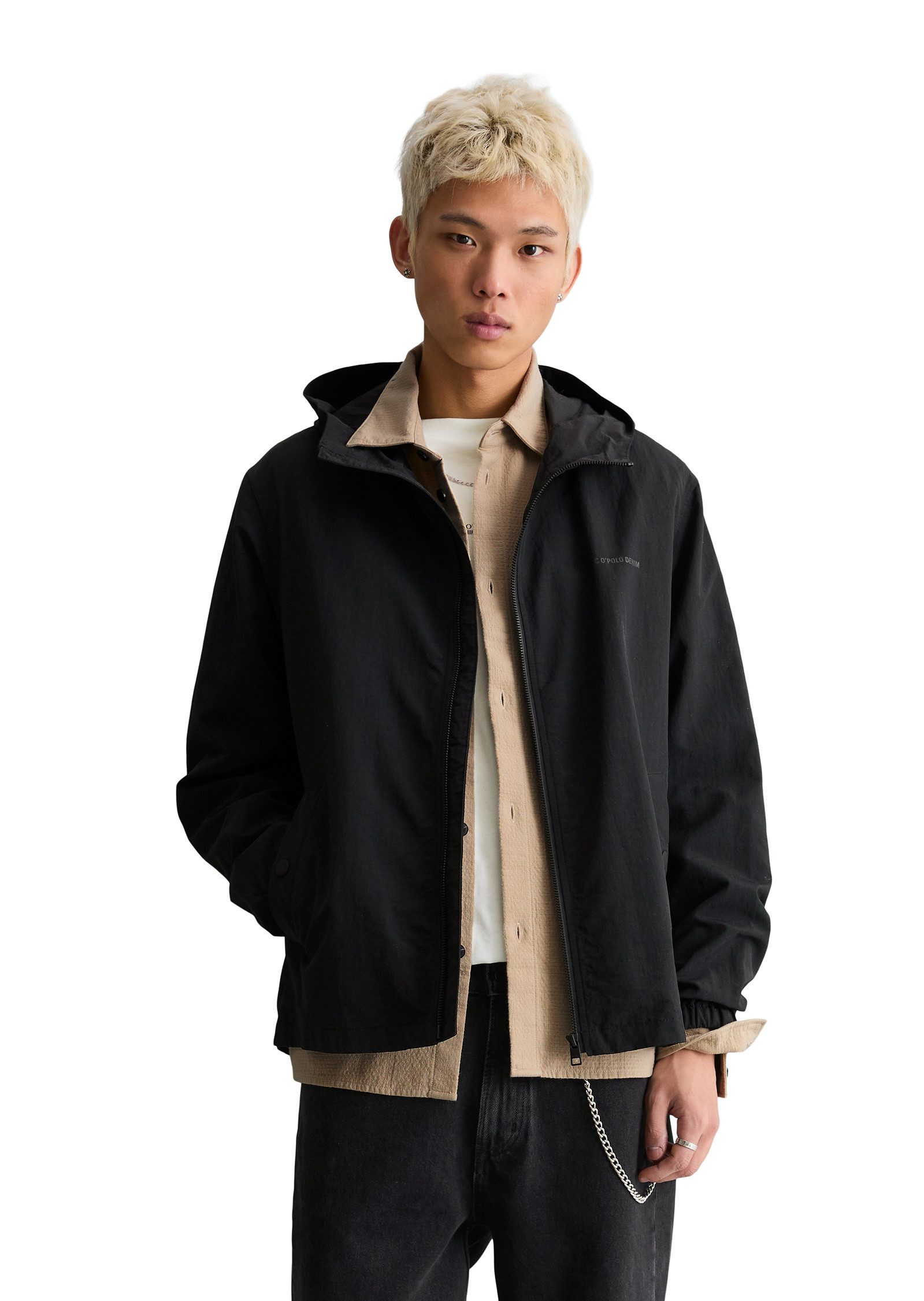 Outdoorjacke aus wasserabweisendem Recycling-Material