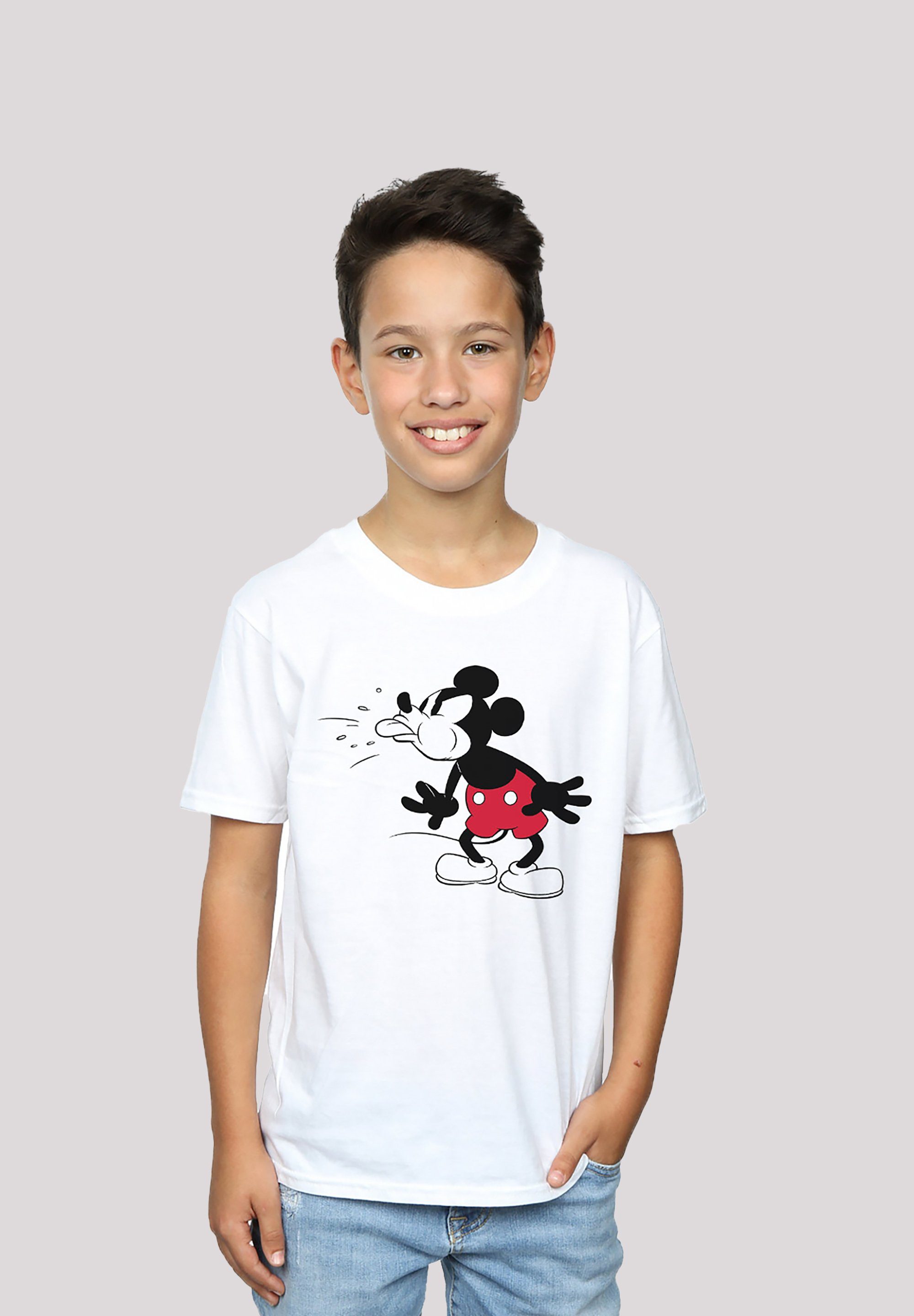 F4NT4STIC T-Shirt Disney Micky Maus Tongue Print