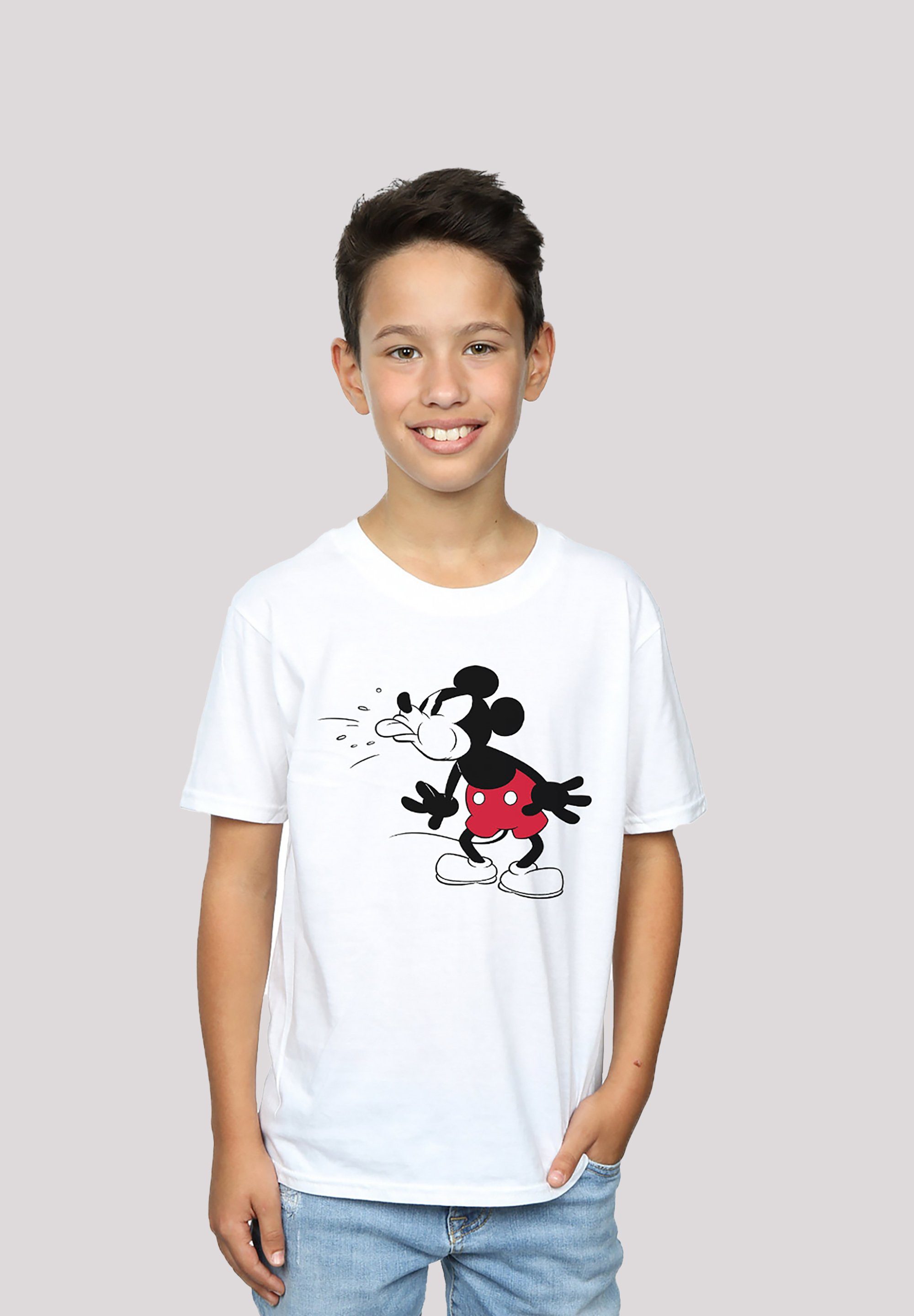 F4NT4STIC T-Shirt Disney Micky Maus Tongue Print, Sehr weicher  Baumwollstoff mit hohem Tragekomfort