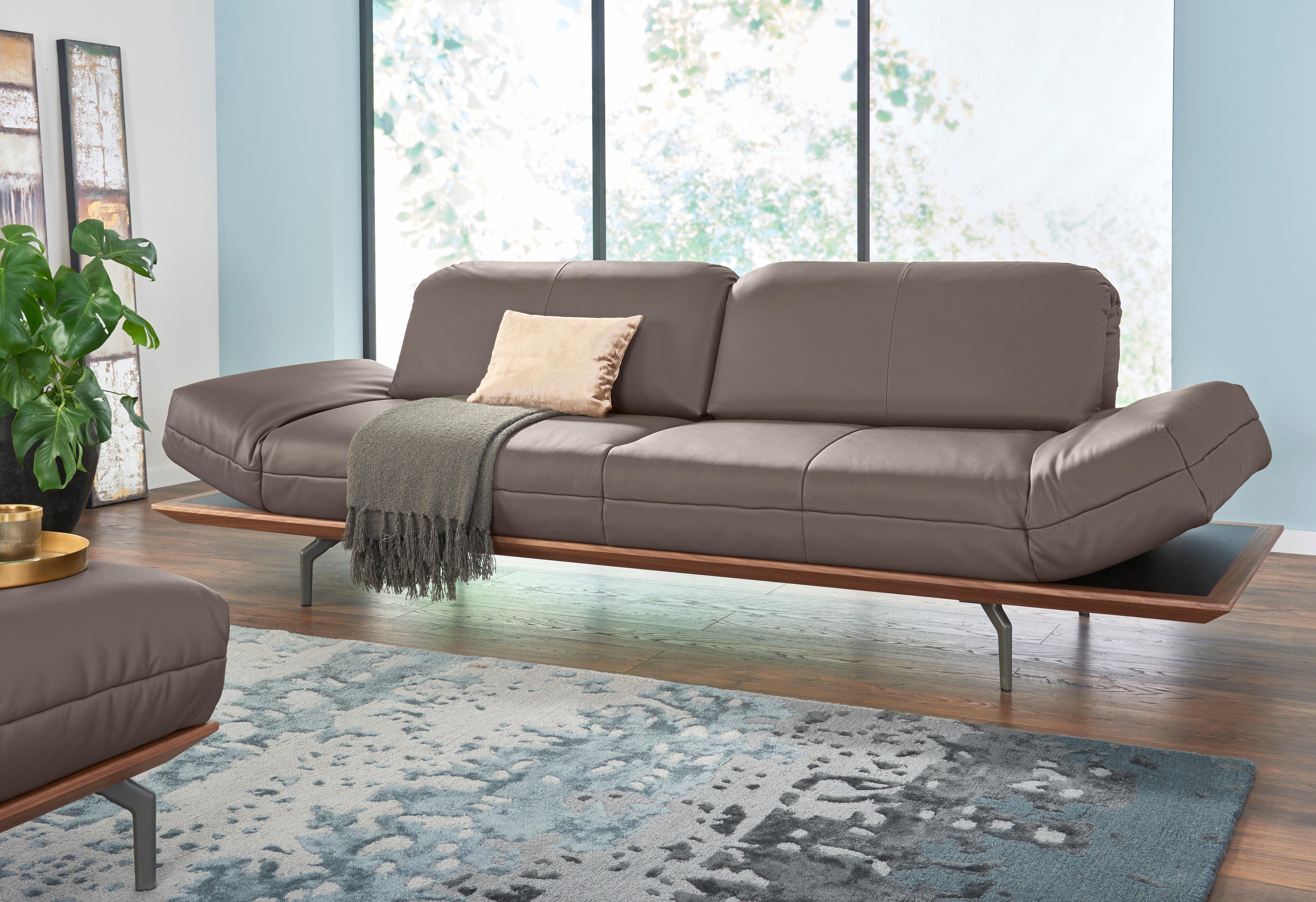 Creation BY ROLF BENZ 3-Sitzer CR.420, Designsofa, Loungesofa, in 2 Qualitäten, Holzrahmen in Eiche Natur oder Nußbaum, Breite 232 cm
