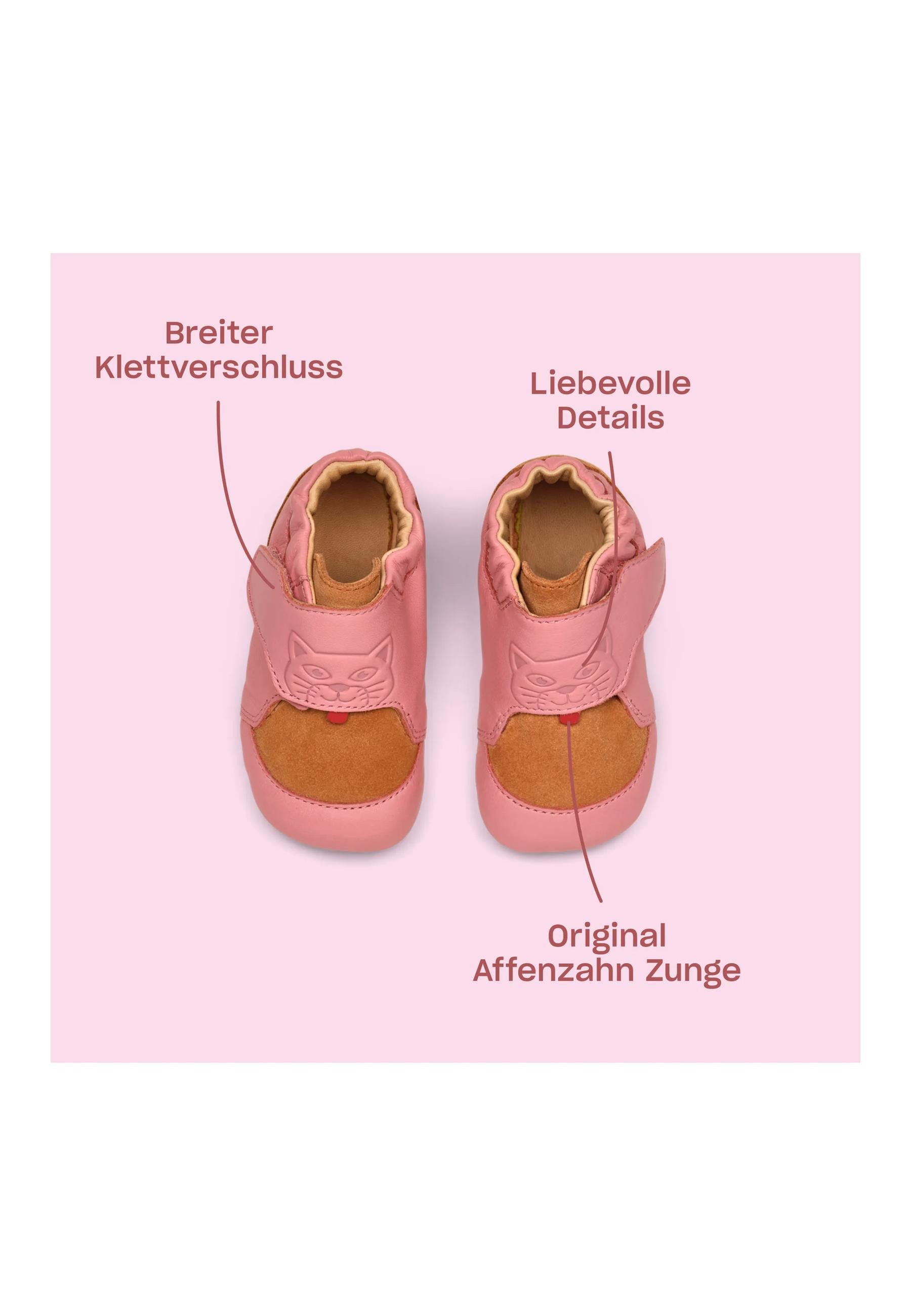 Affenzahn Leder Crawly . Krabbelschuh aus echtem Leder