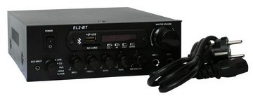 E-Lektron EL2-BT Audioverstärker (Anzahl Kanäle: 2, 25,00 W, Class-D, FM-Radio, Bluetooth-Empfänger, USB/SD, Karaoke-fähig)