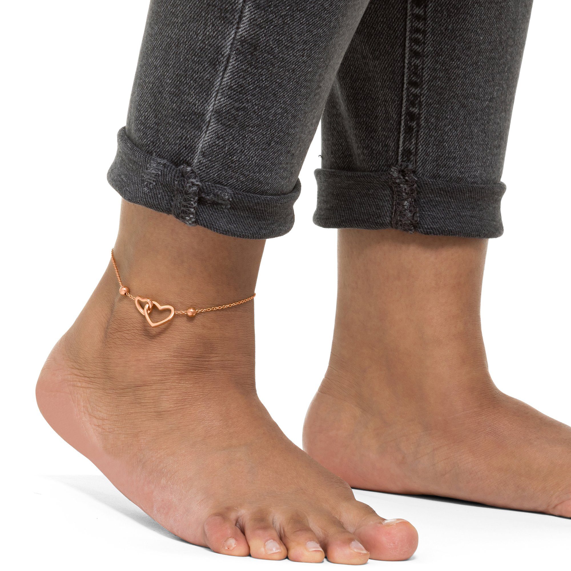 Heideman Fußkette Meredith silberfarben poliert, keine rosegoldfarben Angabe