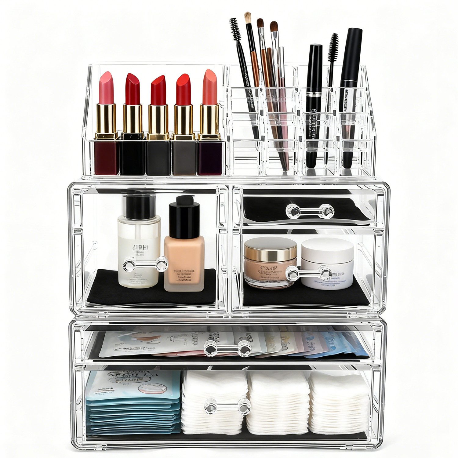 OSTWOLKE Make-Up Organizer Acryl Kosmetikorganizer Kosmetik Aufbewahrungsbo günstig online kaufen