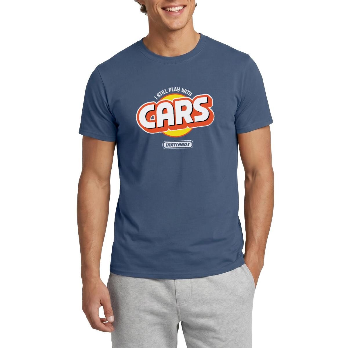 T-Shirt Matchbox™ I Still Play With Cars Design Männer T-Shirt