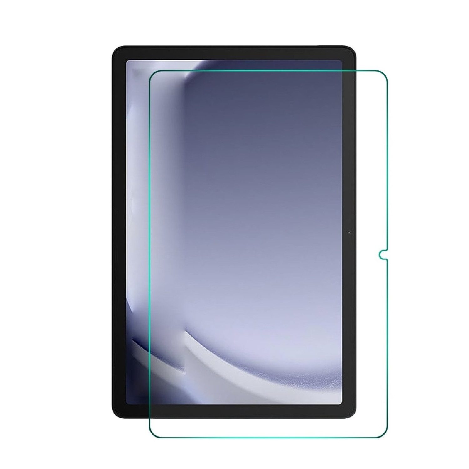 Protectorking Displayschutzfolie 1x 9H Panzerglas für Samsung Galaxy Tab A9 Plus 3D KLAR Nano-Glass, 1-Stück, ANTI-BRUCH-ANTI-STOß – Bild 4 von 4