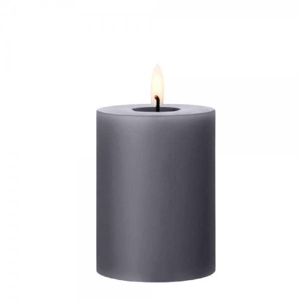 ester & erik LED-Kerze LED Blockkerze Dark Slate (10cm)