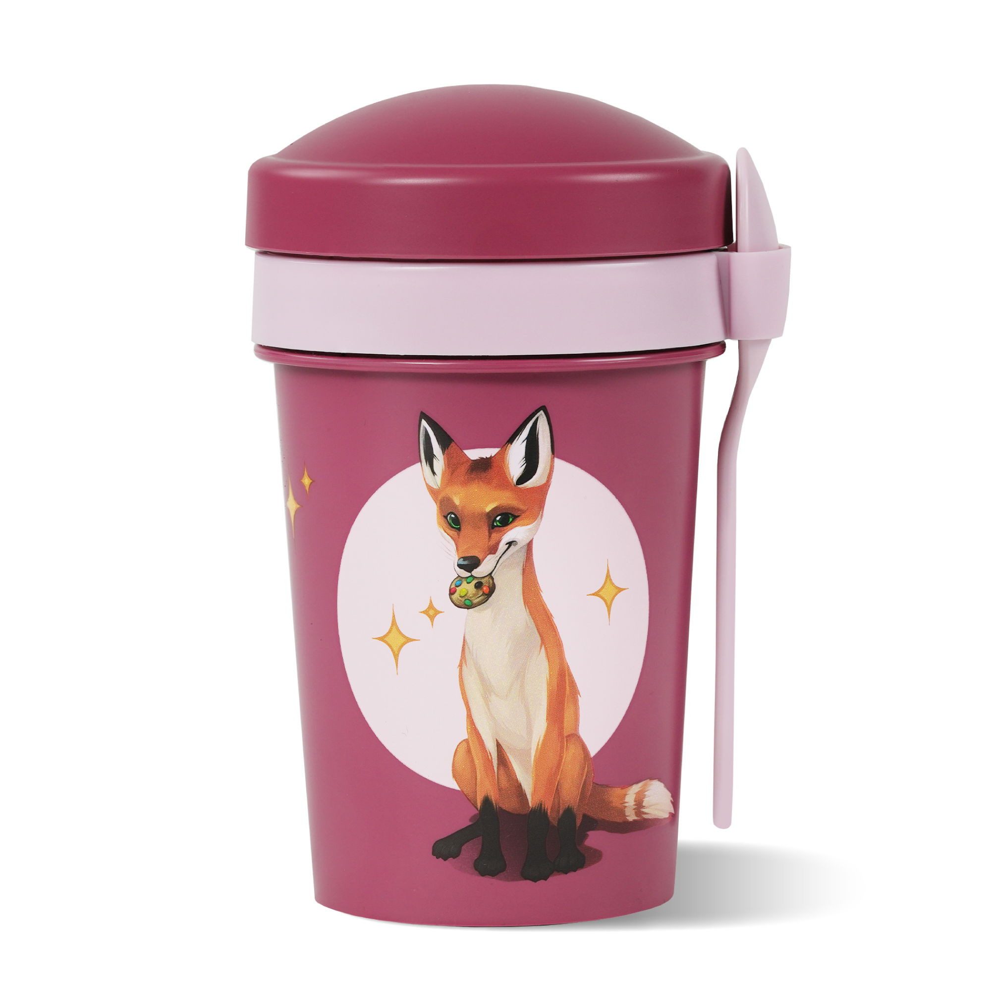 AWAVE® Müslischüssel AWAVE® Die Schule der Magischen Tiere Müslibecher To Go 540 ml rPET, rPET, (1-tlg)