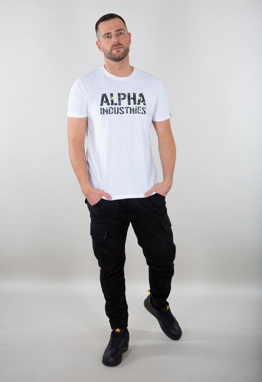 Camo white/digi Alpha black camo Alpha Adult T T-Shirt T-Shirt Industries Industries Print