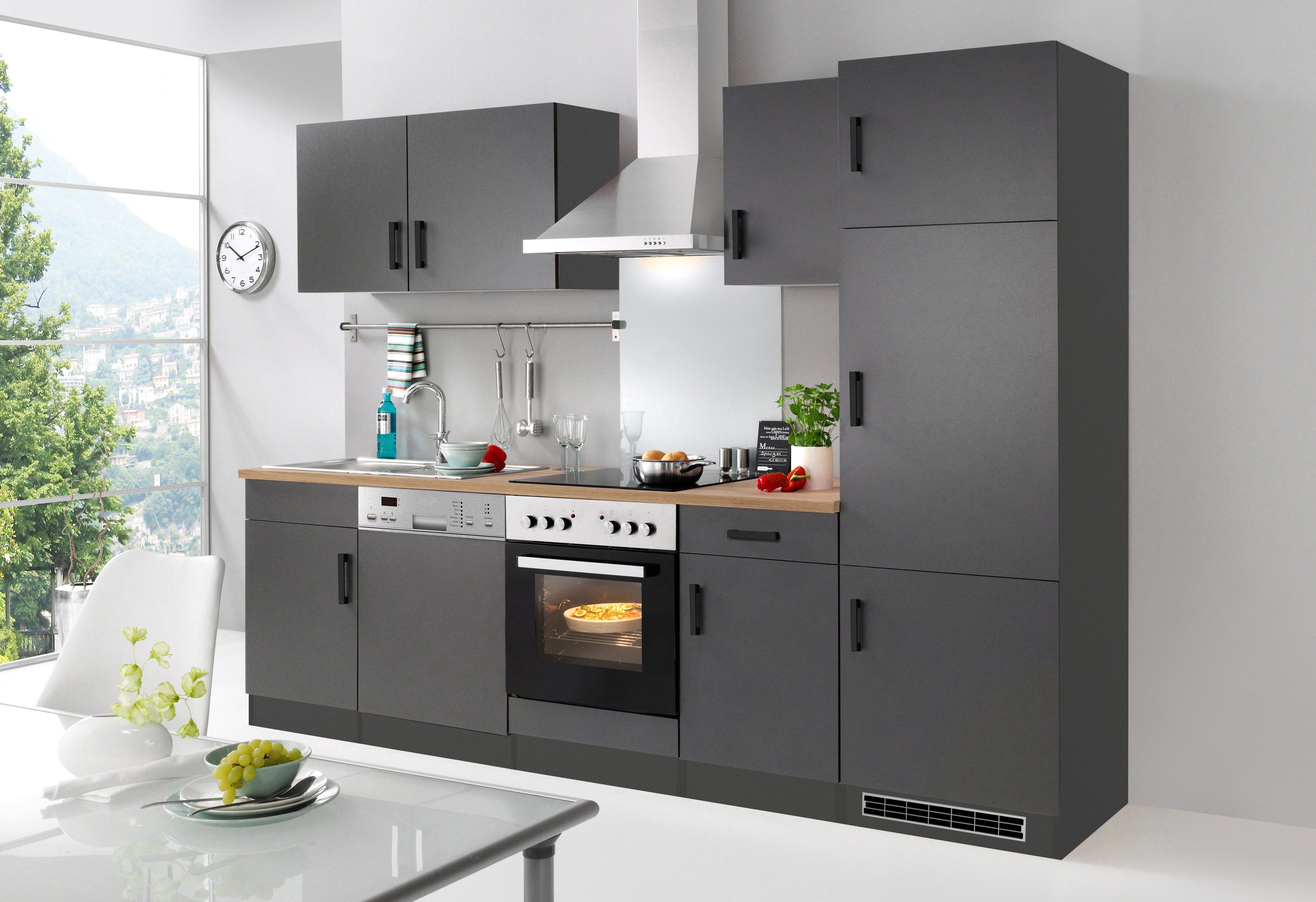 KOCHSTATION Küchenzeile KS-Toronto, Breite 280 cm, mit E-Geräten günstig online kaufen