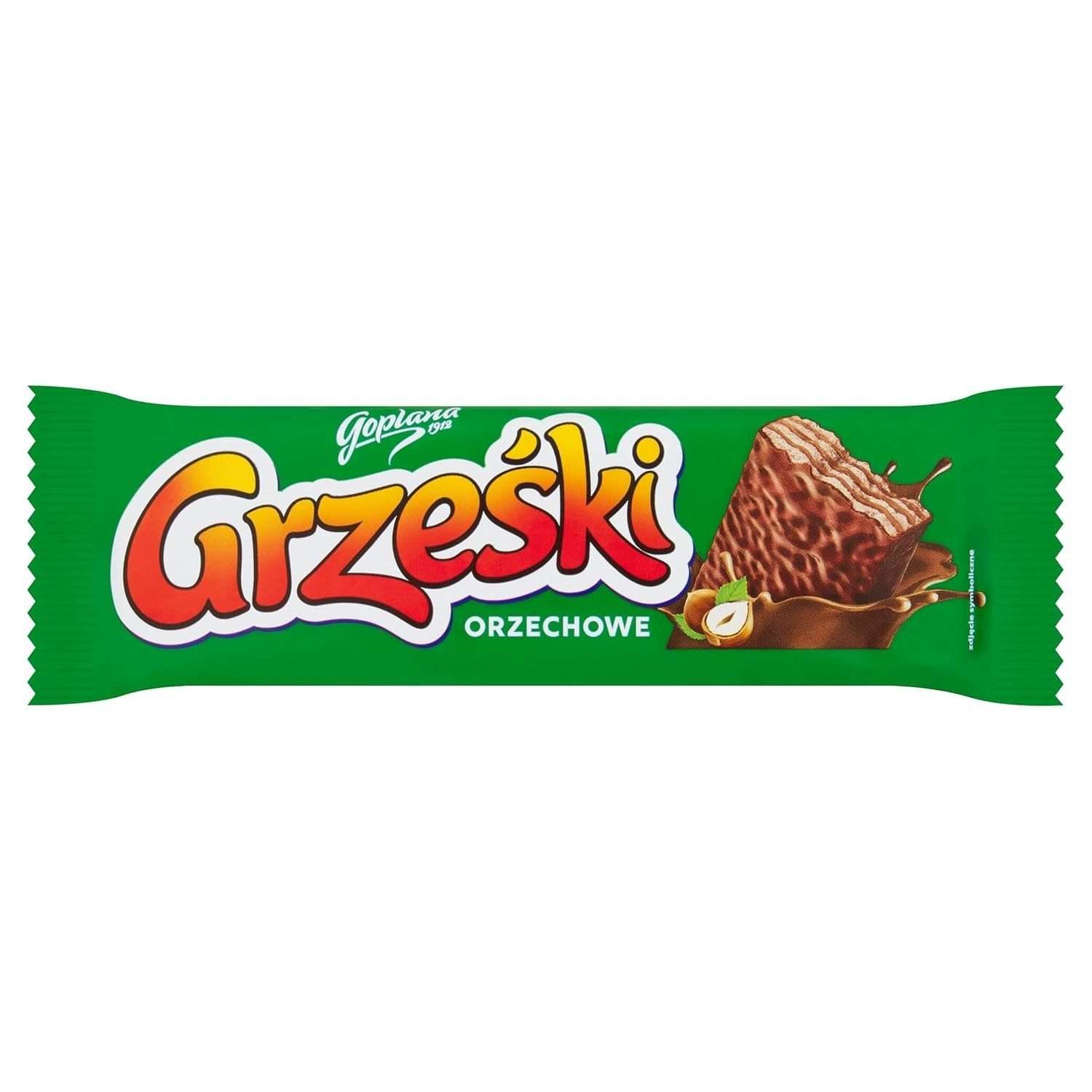 Goplana Süßigkeit 36 Stück Grzeski Waffeln geschichtet mit Nusscreme in Milchschokolade, 36 x 36 g