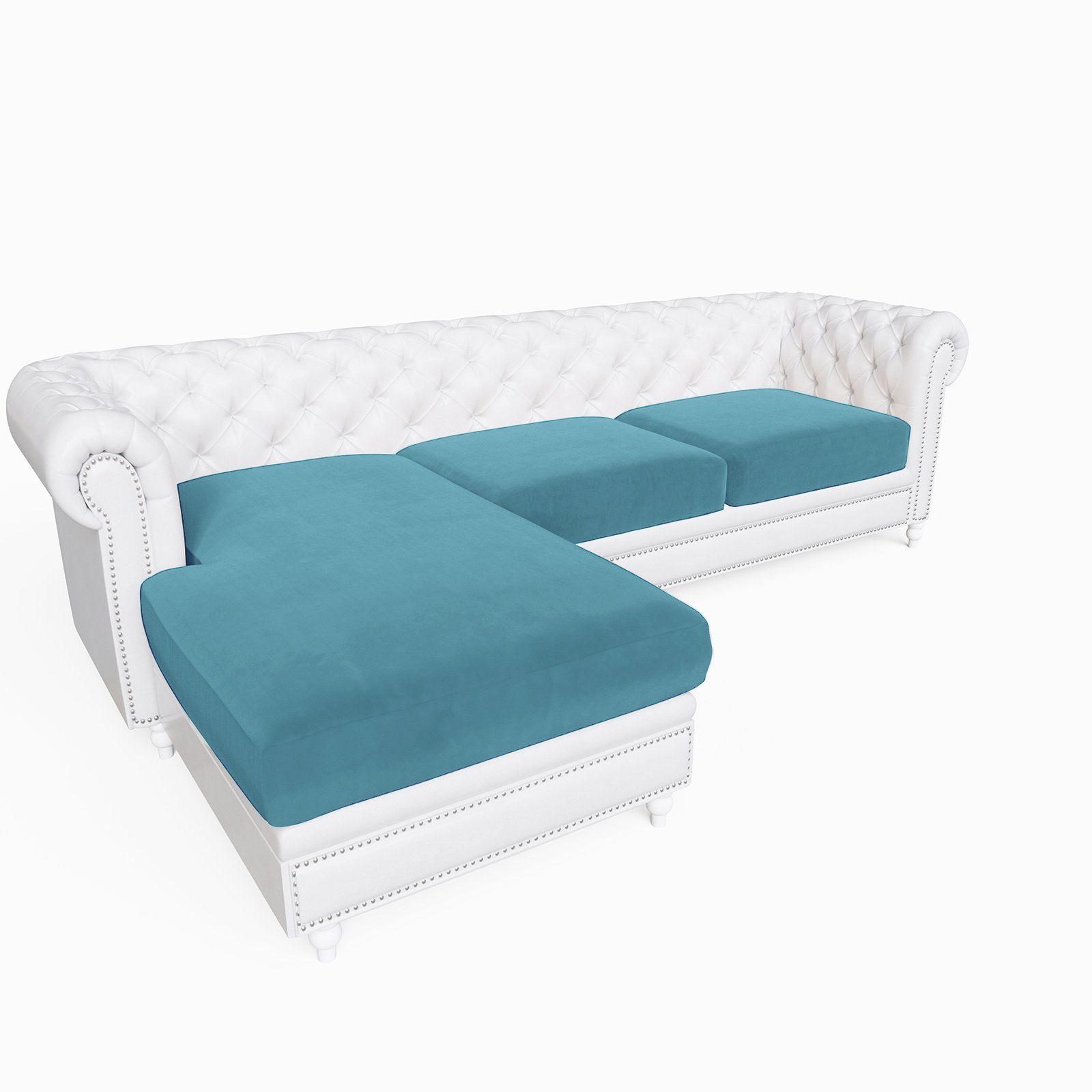 Rosnek Sofahusse 1/3 Stück, Plüschsamt, elastisch, günstig online kaufen