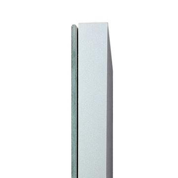 kalb Badspiegel Klassik Spiegel 80x40 cm platingrau mit Wandhalterung Badspiegel