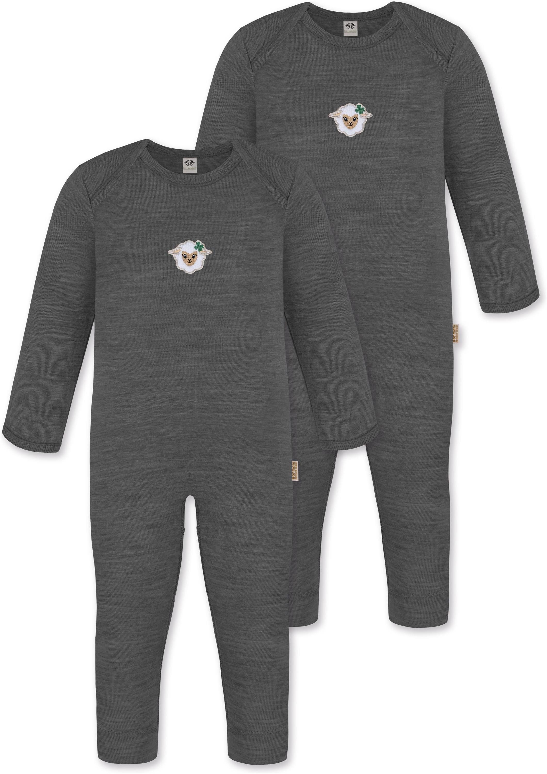 Langarmwickelbody 2er Pack Baby Merino Strampler Waverly