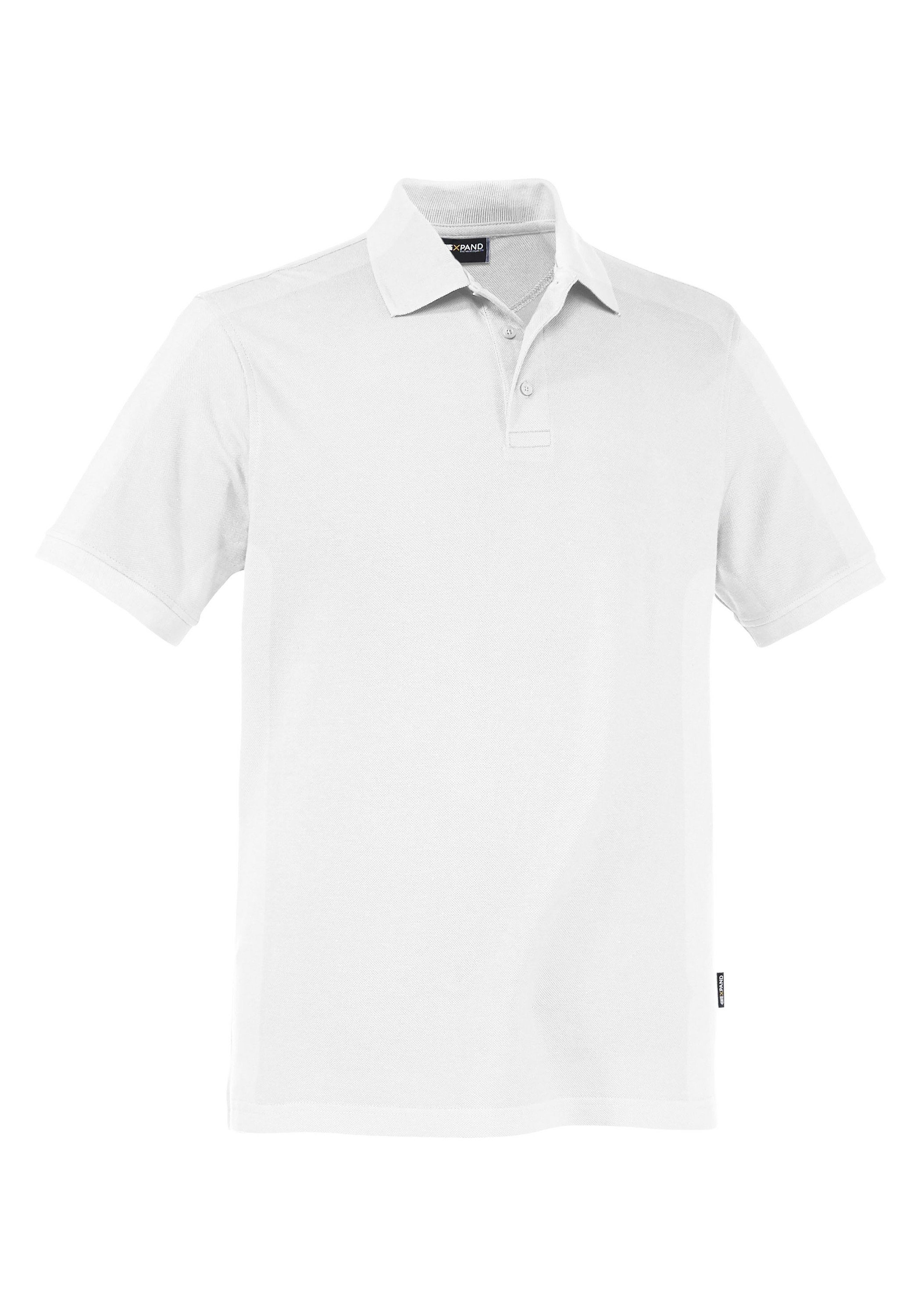 Expand Poloshirt in Übergröße weiß